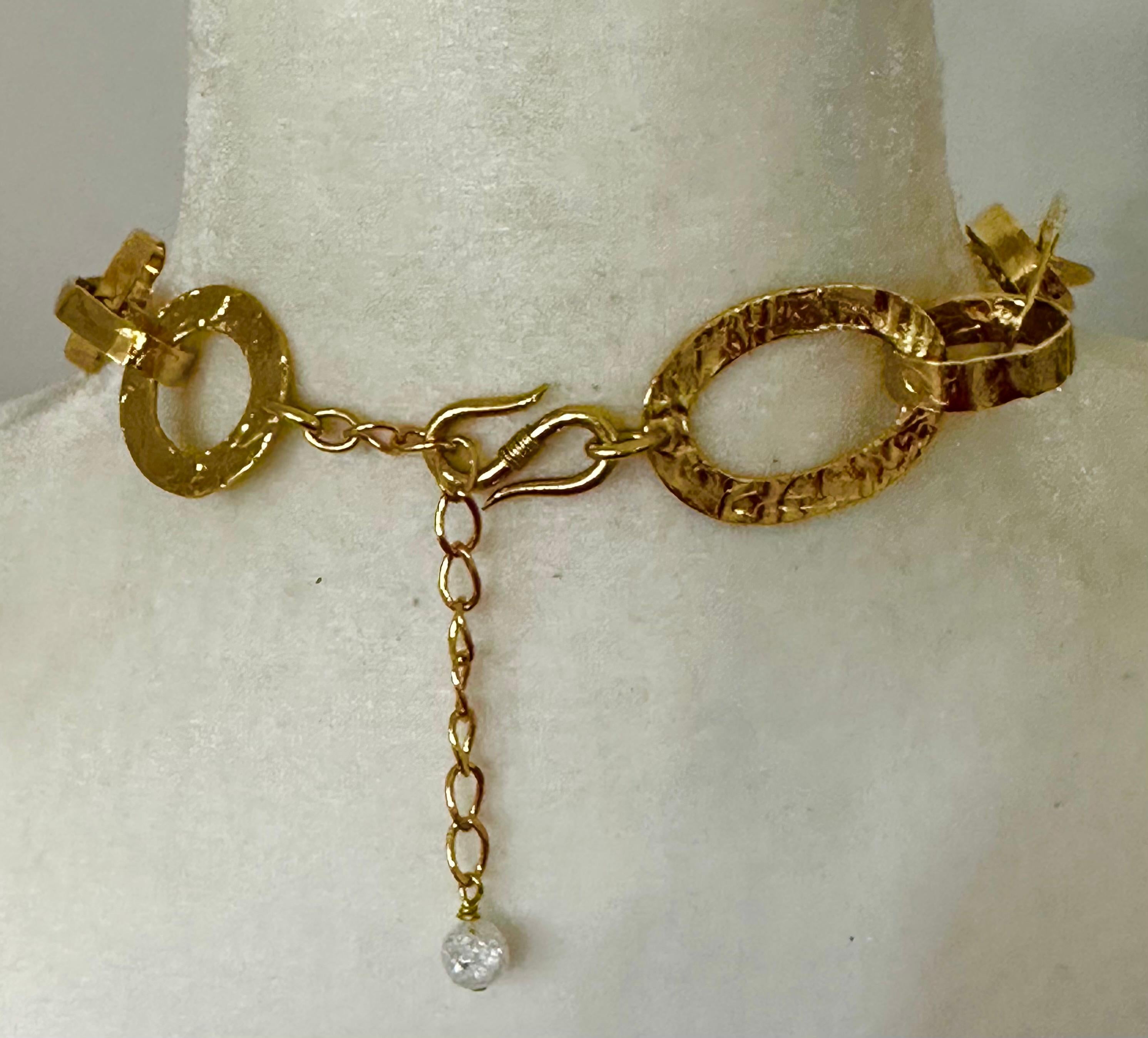 Girocollo in bronzo dorato A Link in vendita 3
