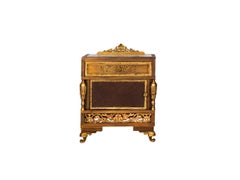 Gilded Bronze Louis XV Bedside Table With Stars, 20th Century