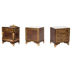 Vintage Gilded Bronze Louis XV Bedside tables, 20th Century