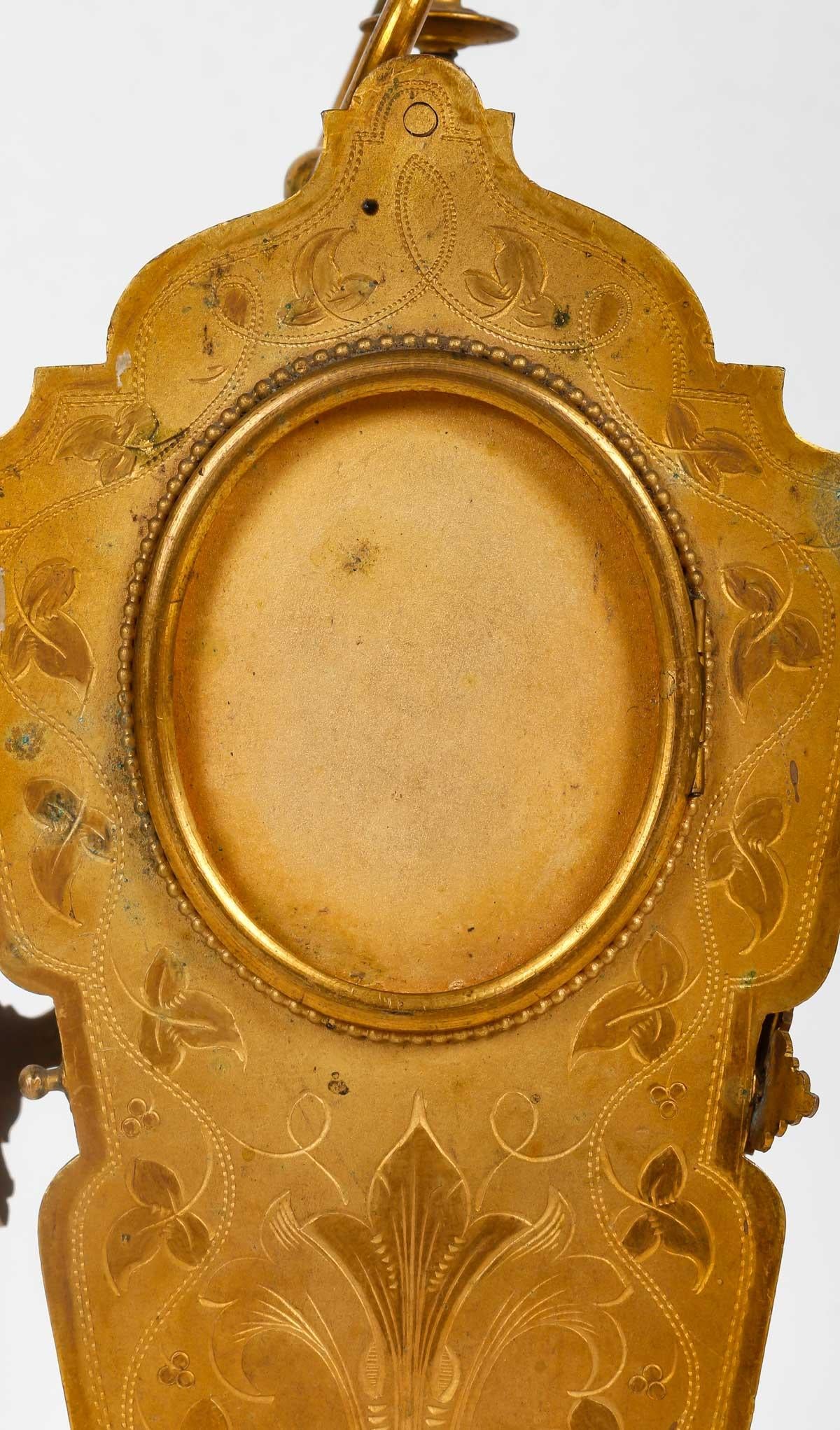 Vergoldeter Fotorahmen aus Bronze, 19. Jahrhundert. im Angebot 2
