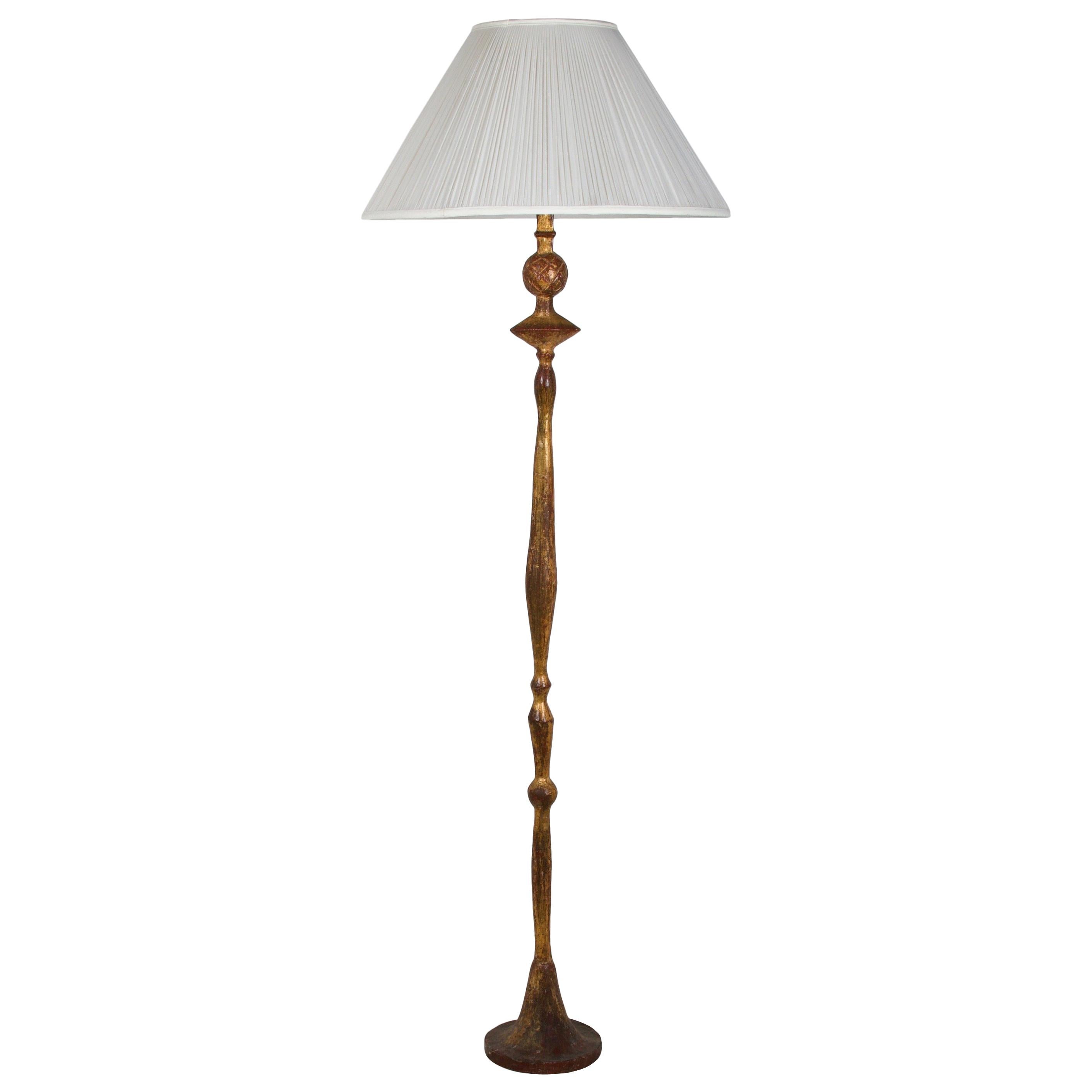 Gilded Bronze, Pomme de Pin Torchere, after the model by Giacometti, Hanschen &G
