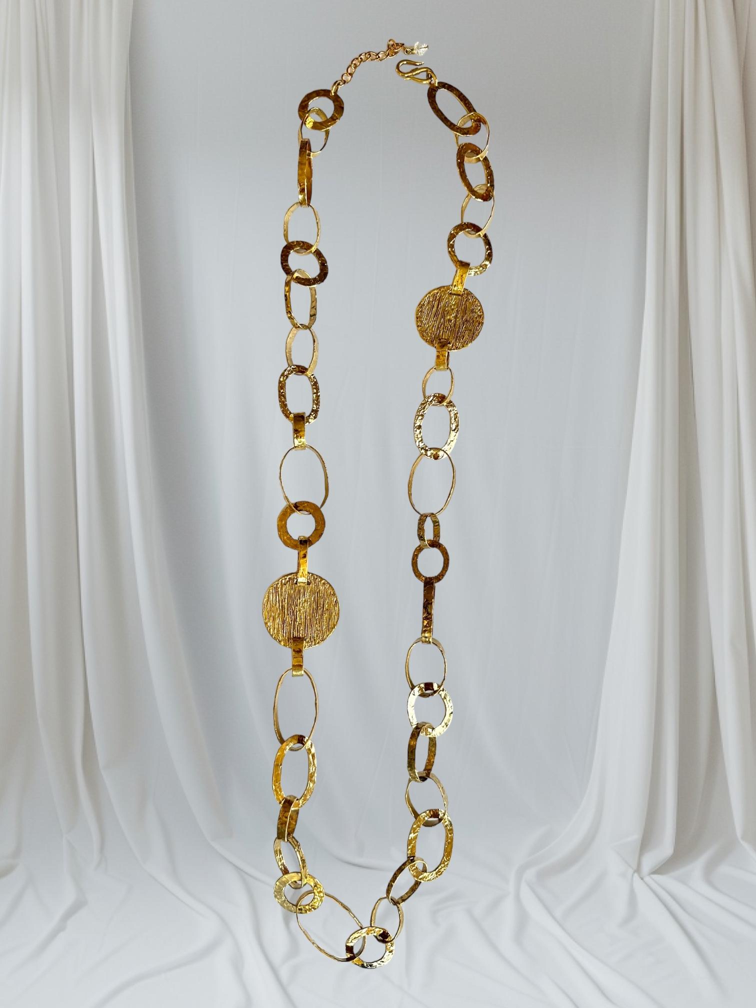 Gilded Bronze Single Loop Clip Earrings For Sale 3