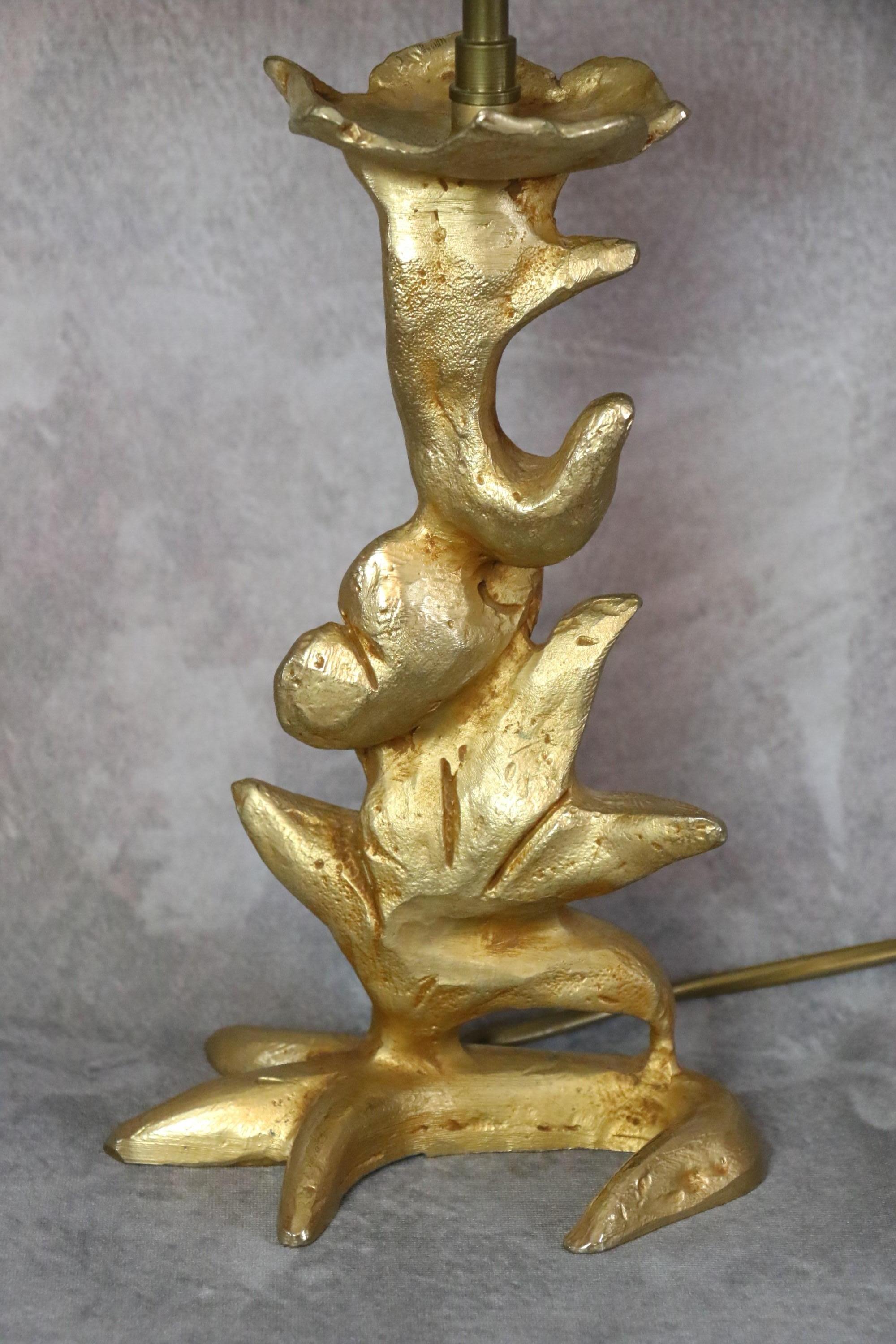Lampe de bureau en bronze doré Georges Mathias pour Fondica, France, époque Cazenove 4