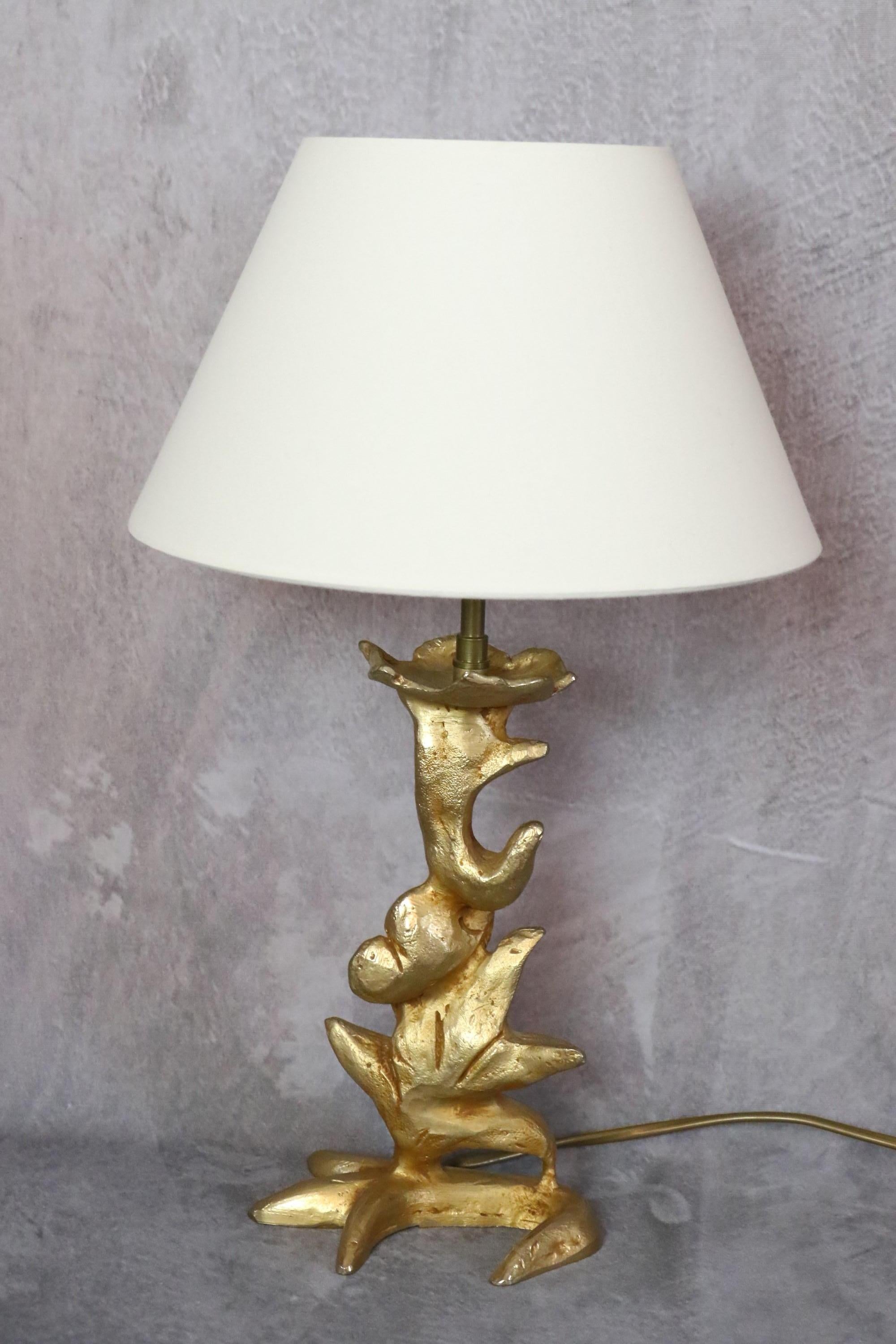Lampe de bureau en bronze doré Georges Mathias pour Fondica, France, époque Cazenove 5