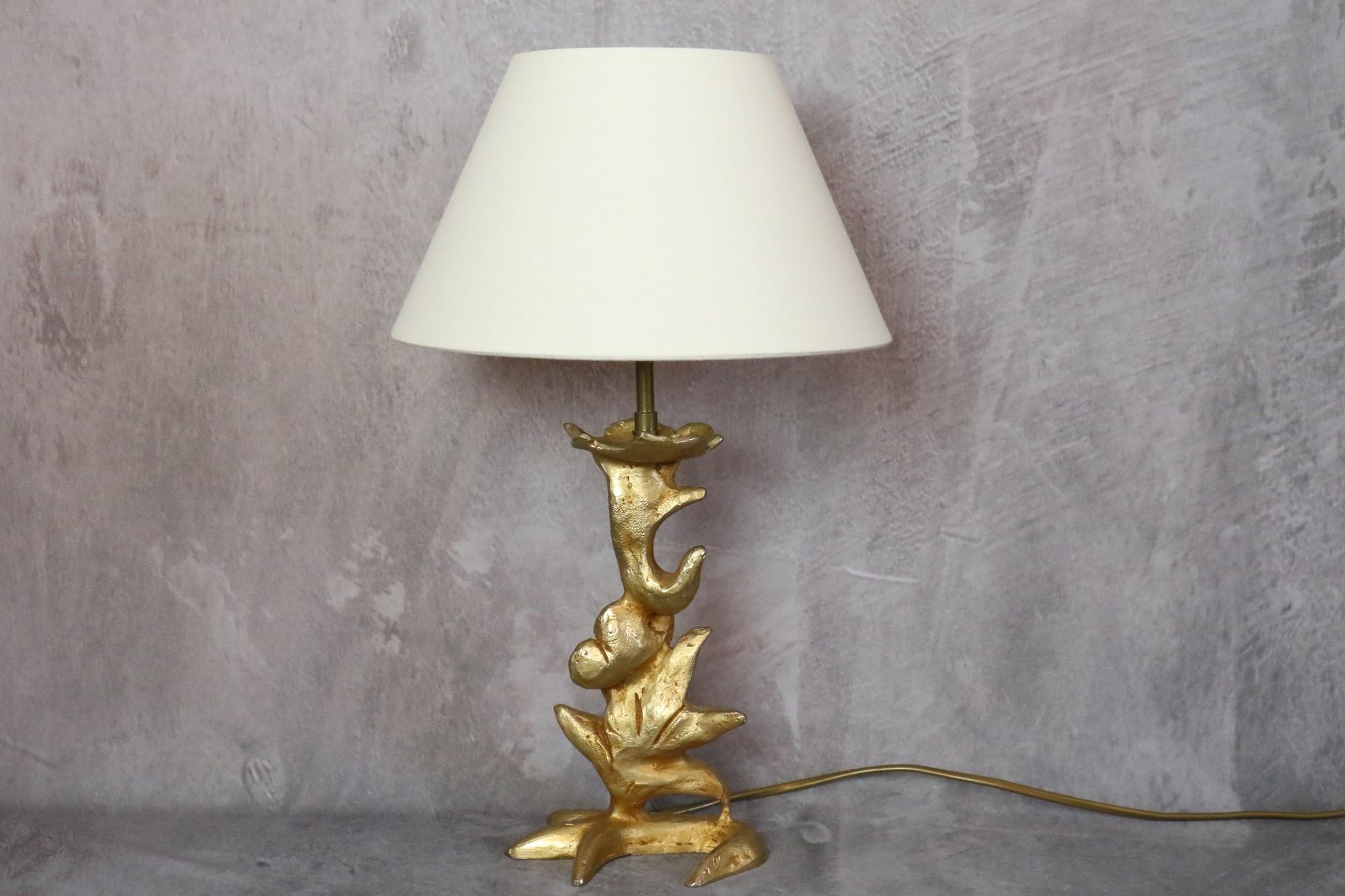 Lampe de bureau en bronze doré Georges Mathias pour Fondica, France, époque Cazenove 7