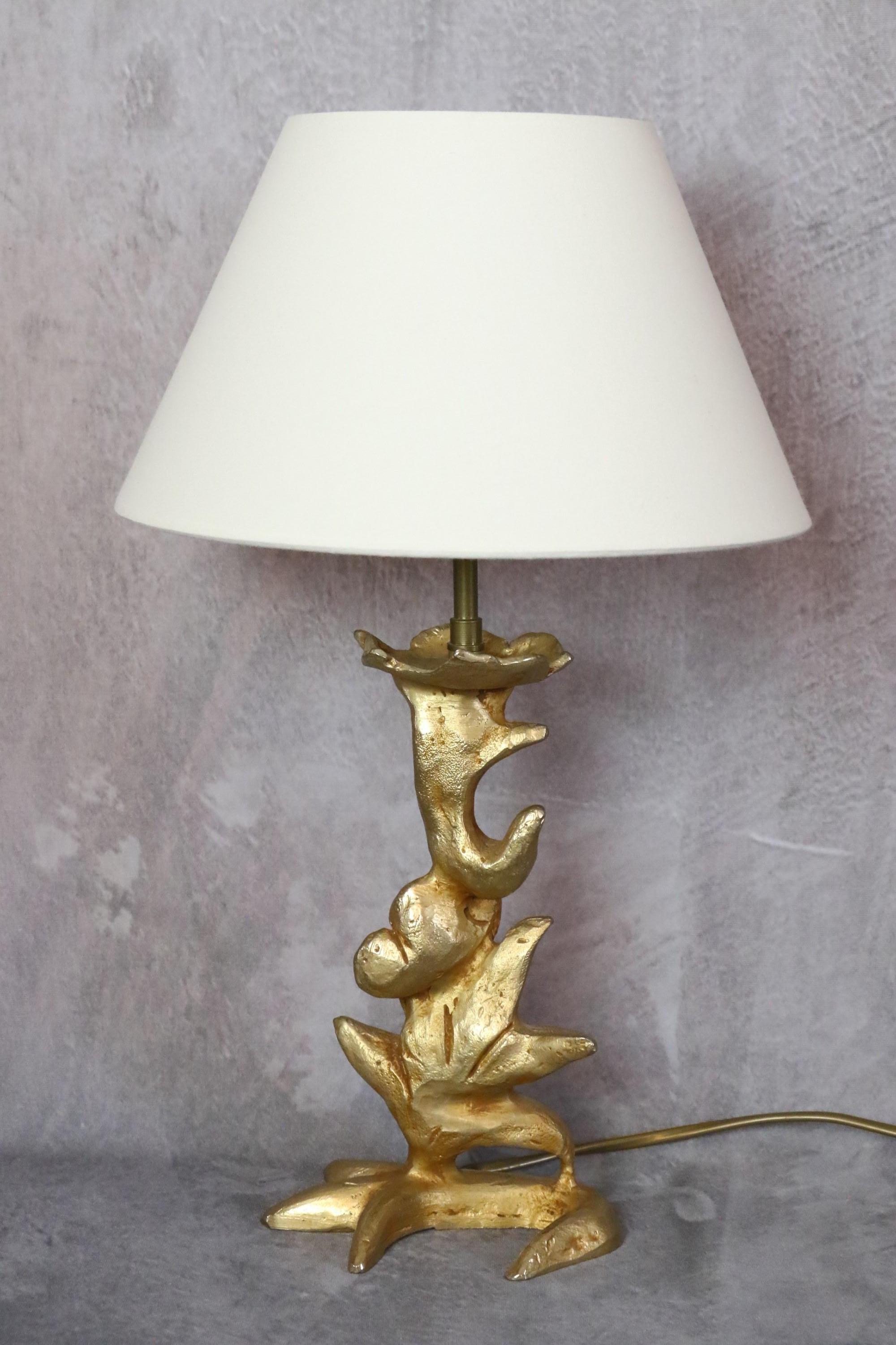 Lampe de bureau en bronze doré Georges Mathias pour Fondica, France, époque Cazenove 8