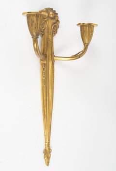 Gilded Bronze Wall Sconce, Art Deco, 1925.
