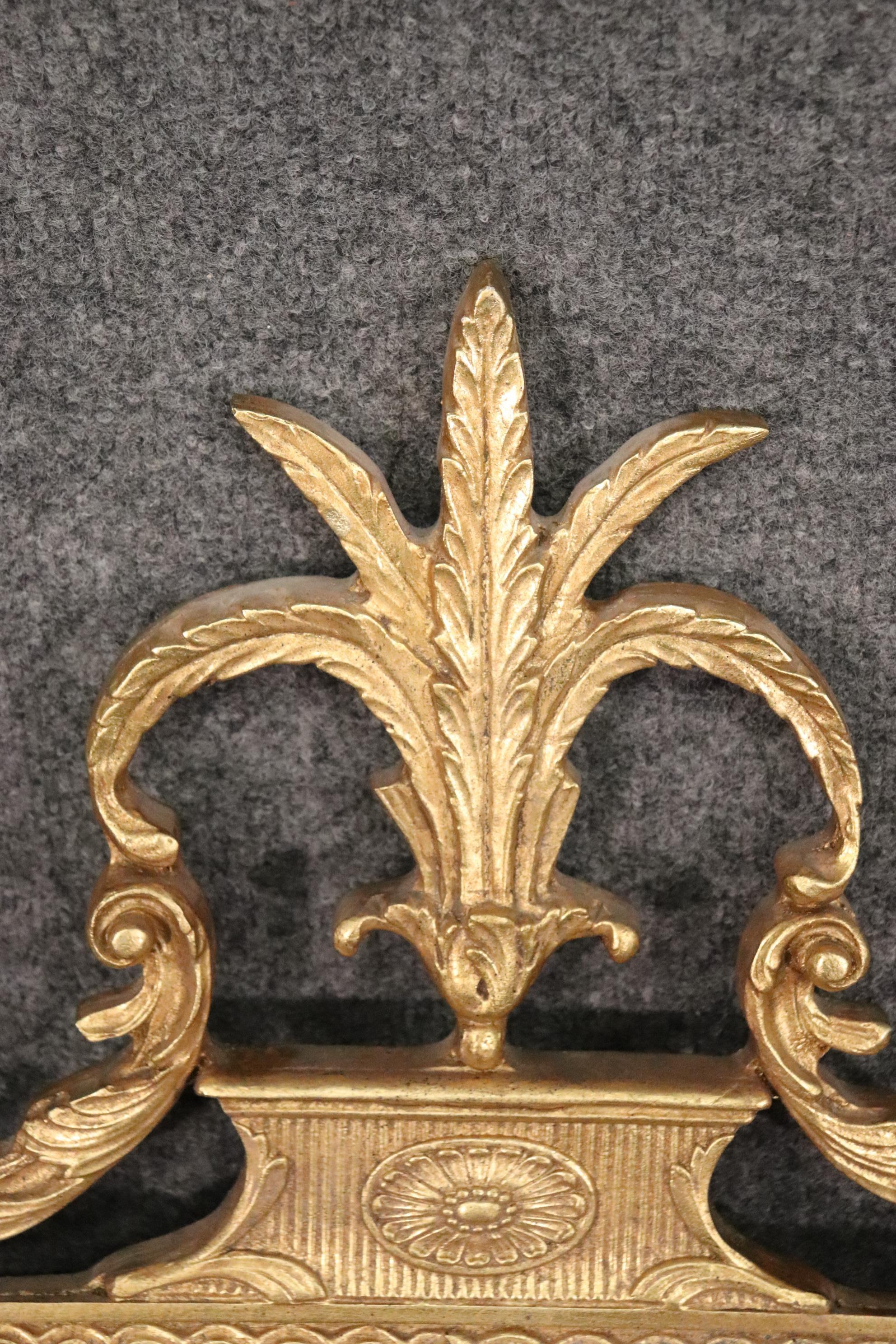 American Gilded Carved French Louis XV Style Decorative Arts Beveled Glass Mirror