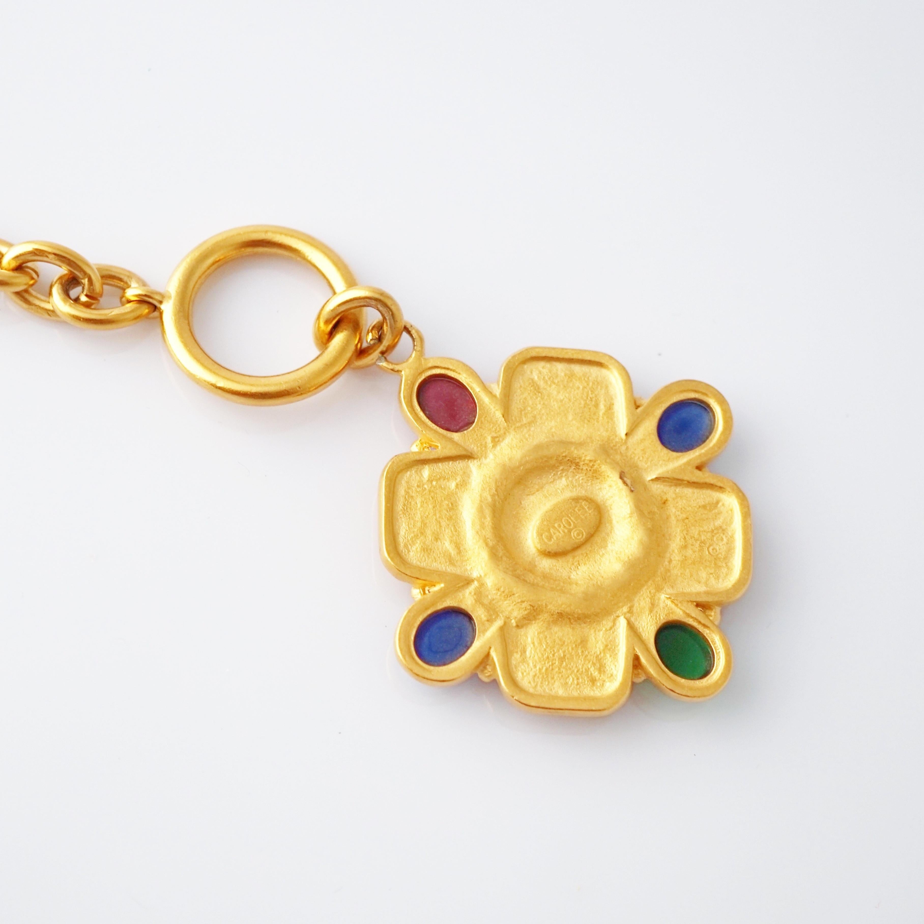 Néo-étrusque Carolee, collier d'exception avec pendentif de style étrusque, années 1980 en vente