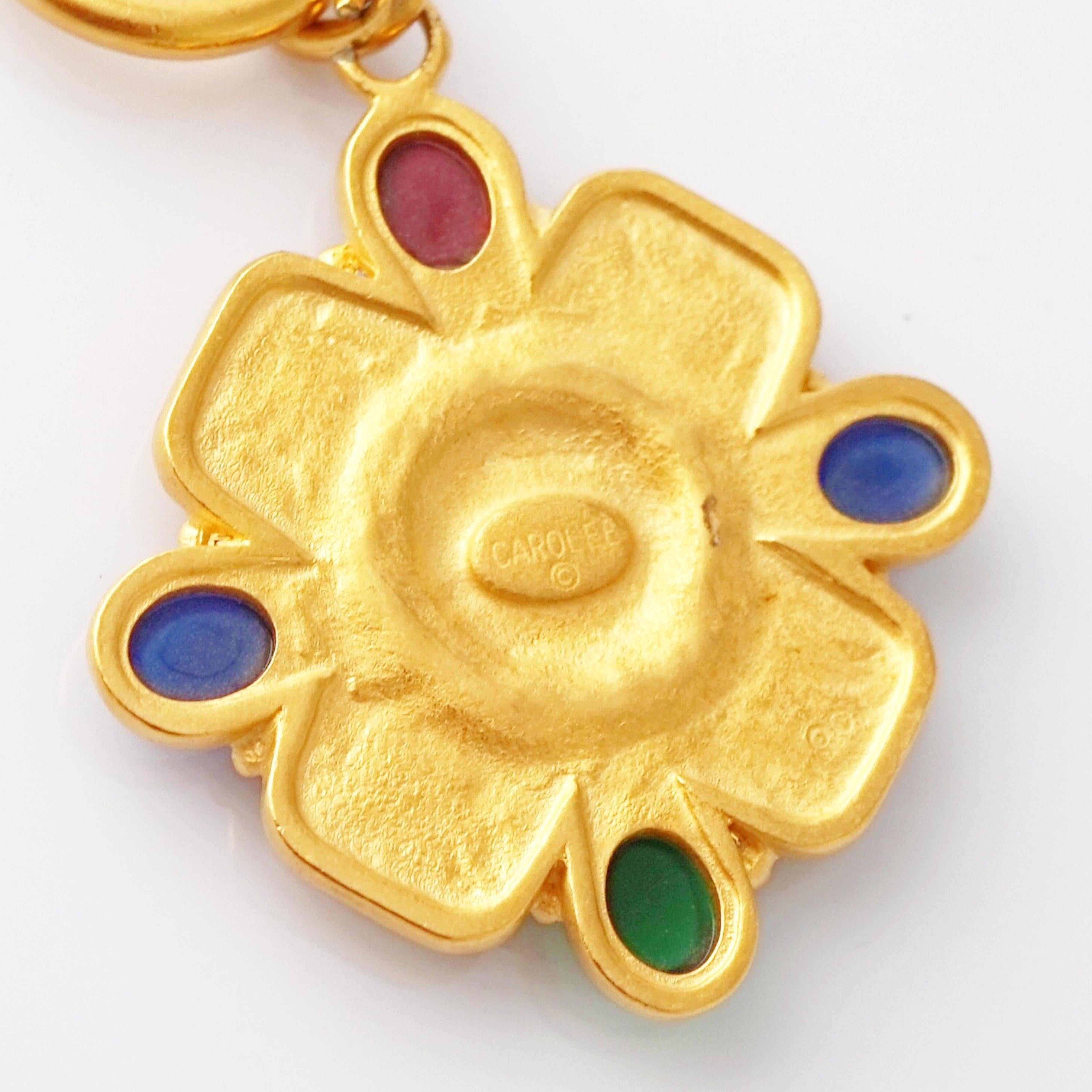 Carolee, collier d'exception avec pendentif de style étrusque, années 1980 Bon état - En vente à McKinney, TX