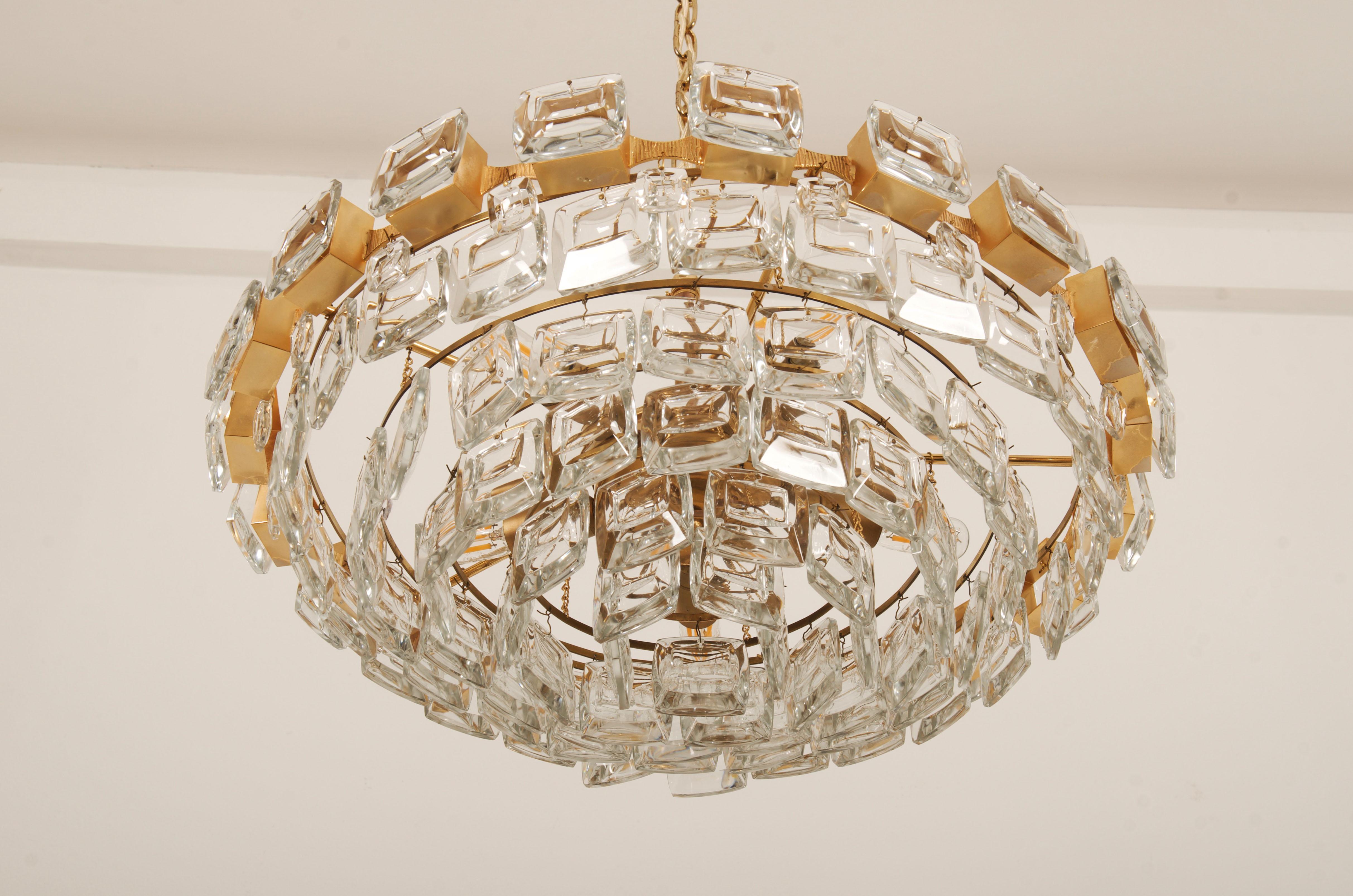 Lampadario dorato di Palwa in vendita 6