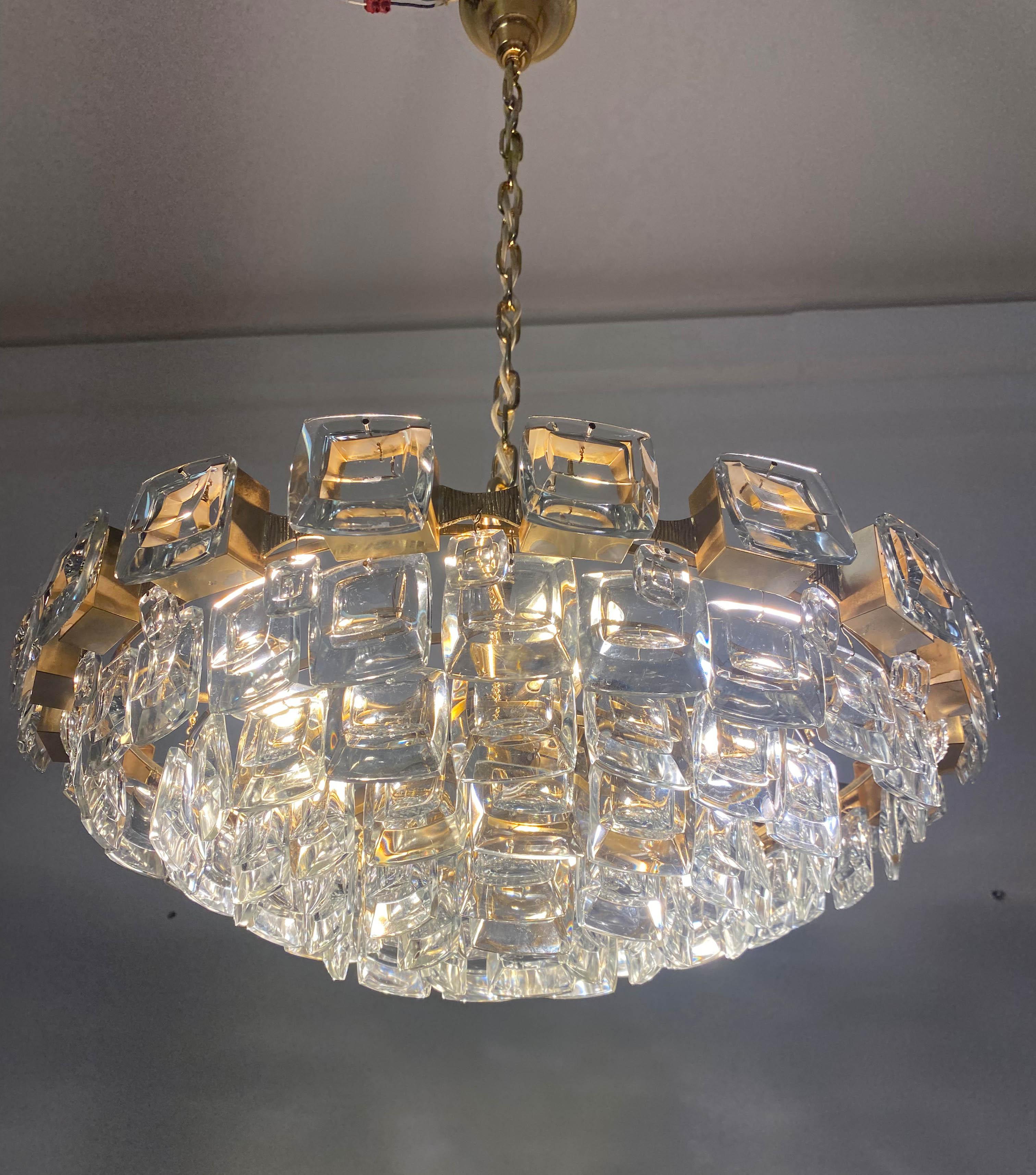 Lampadario dorato di Palwa in vendita 7