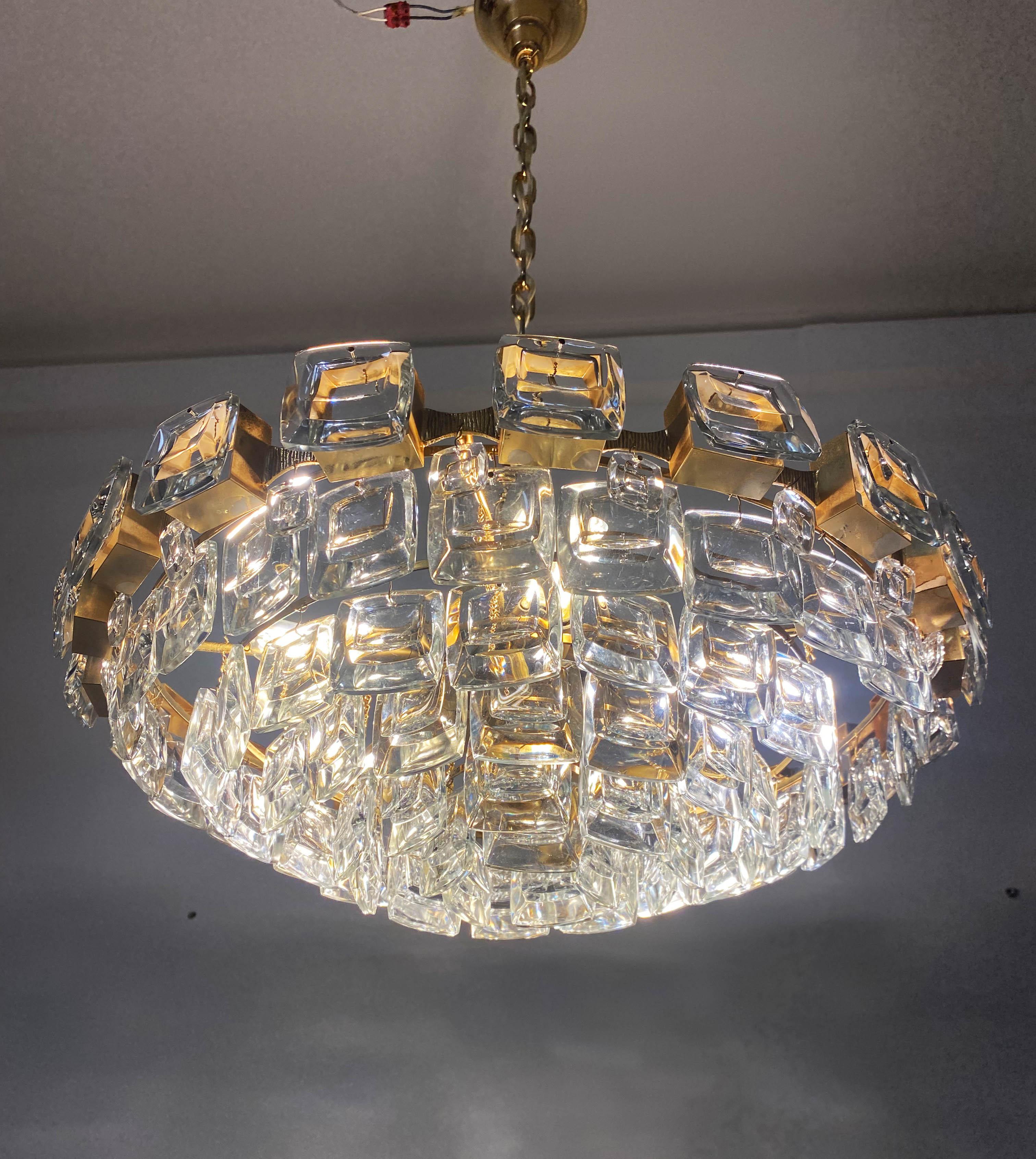 Lampadario dorato di Palwa in vendita 8
