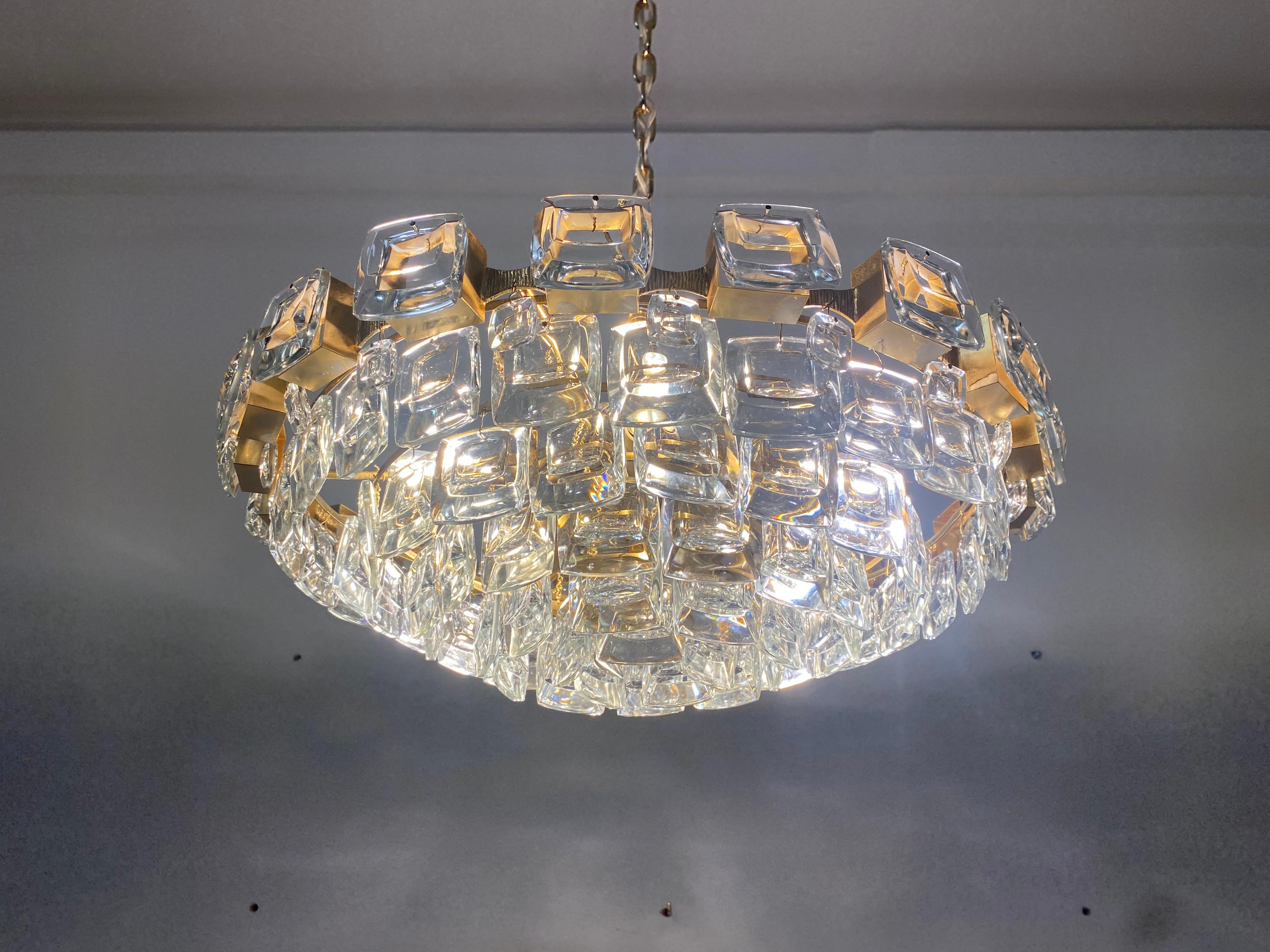 Lampadario dorato di Palwa in vendita 9