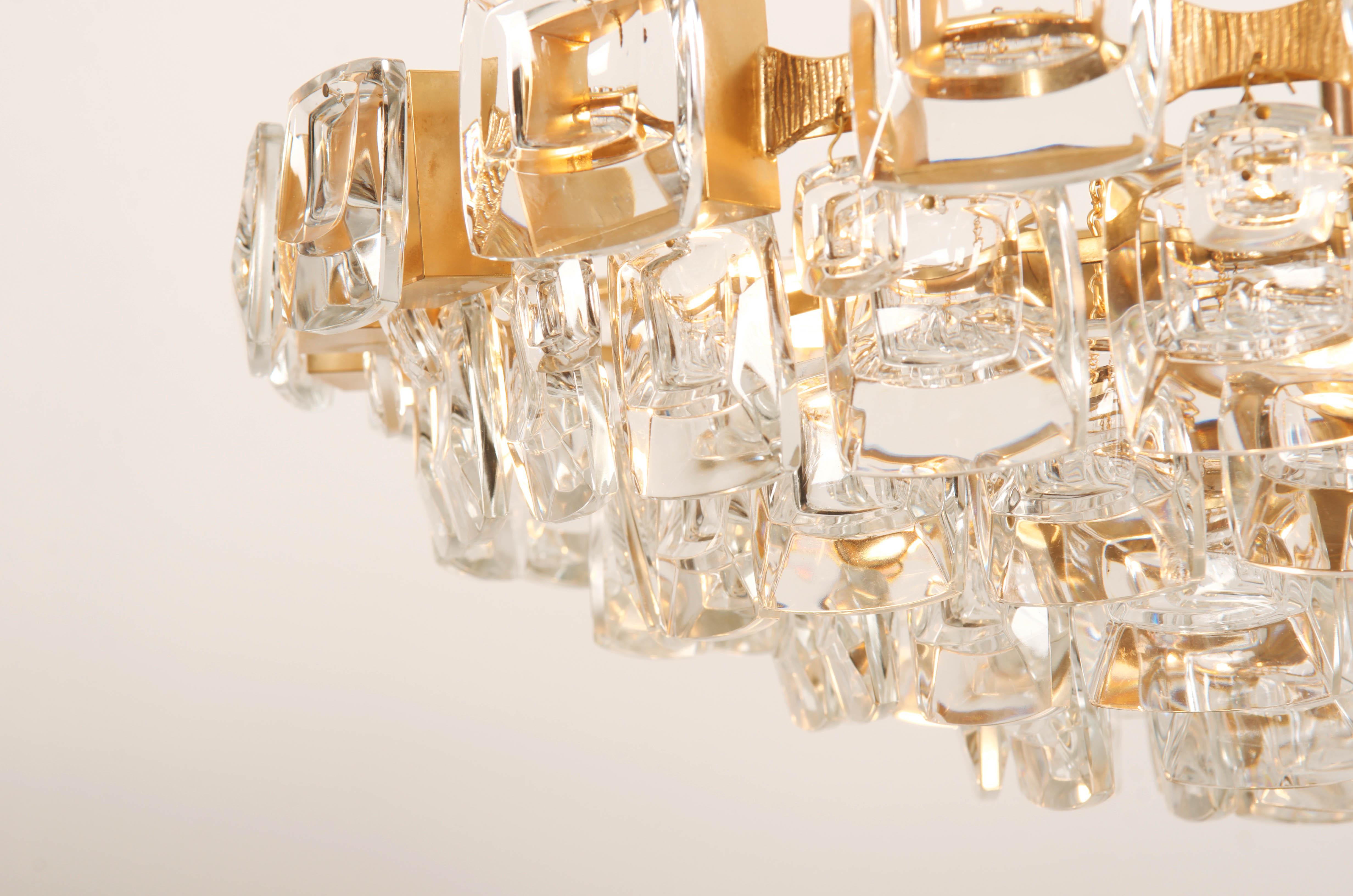 Tedesco Lampadario dorato di Palwa in vendita