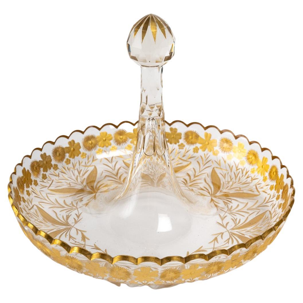 Gilded Crystal Pocket Tray, 1900