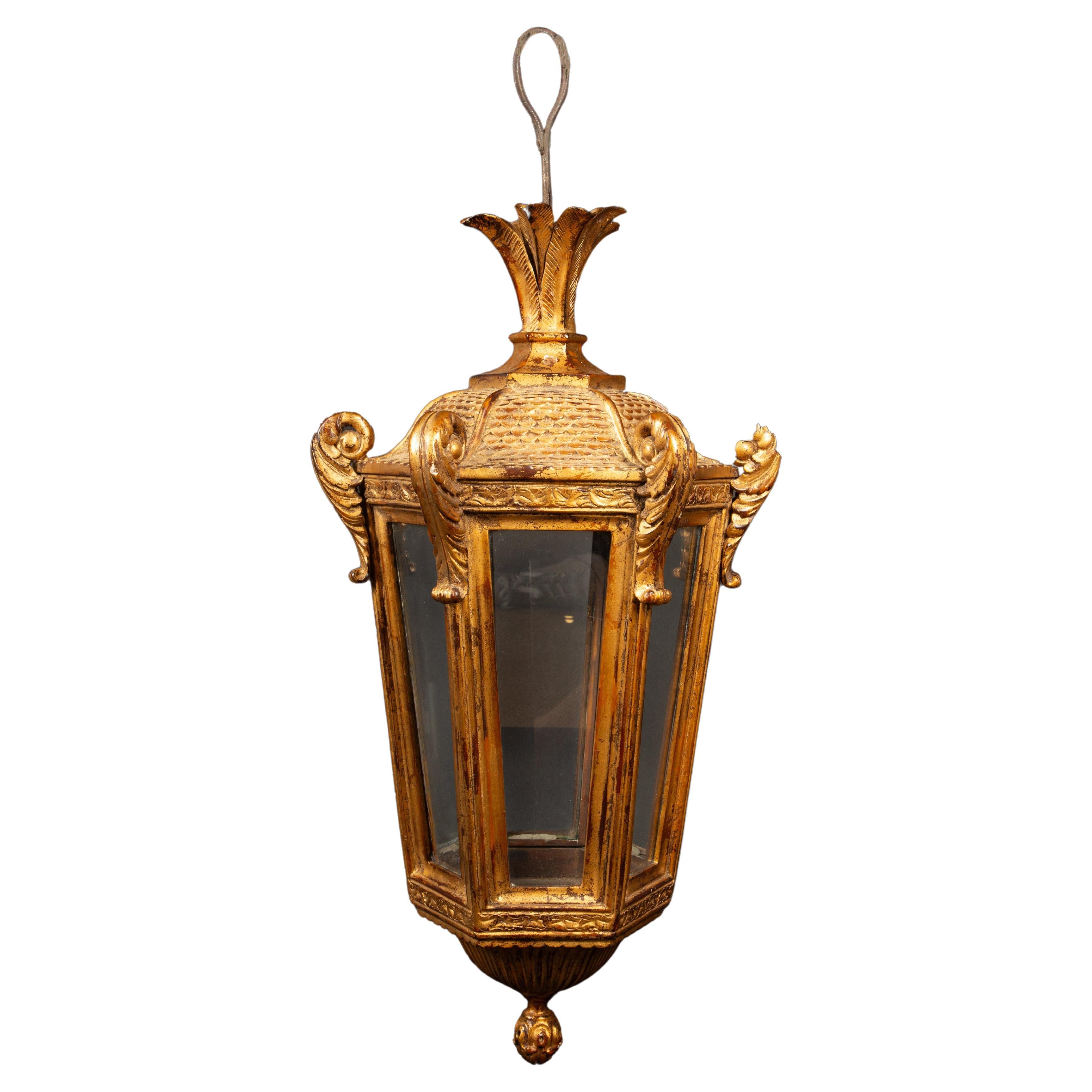 Gilded Elegance: 19th Century Venetian Lantern