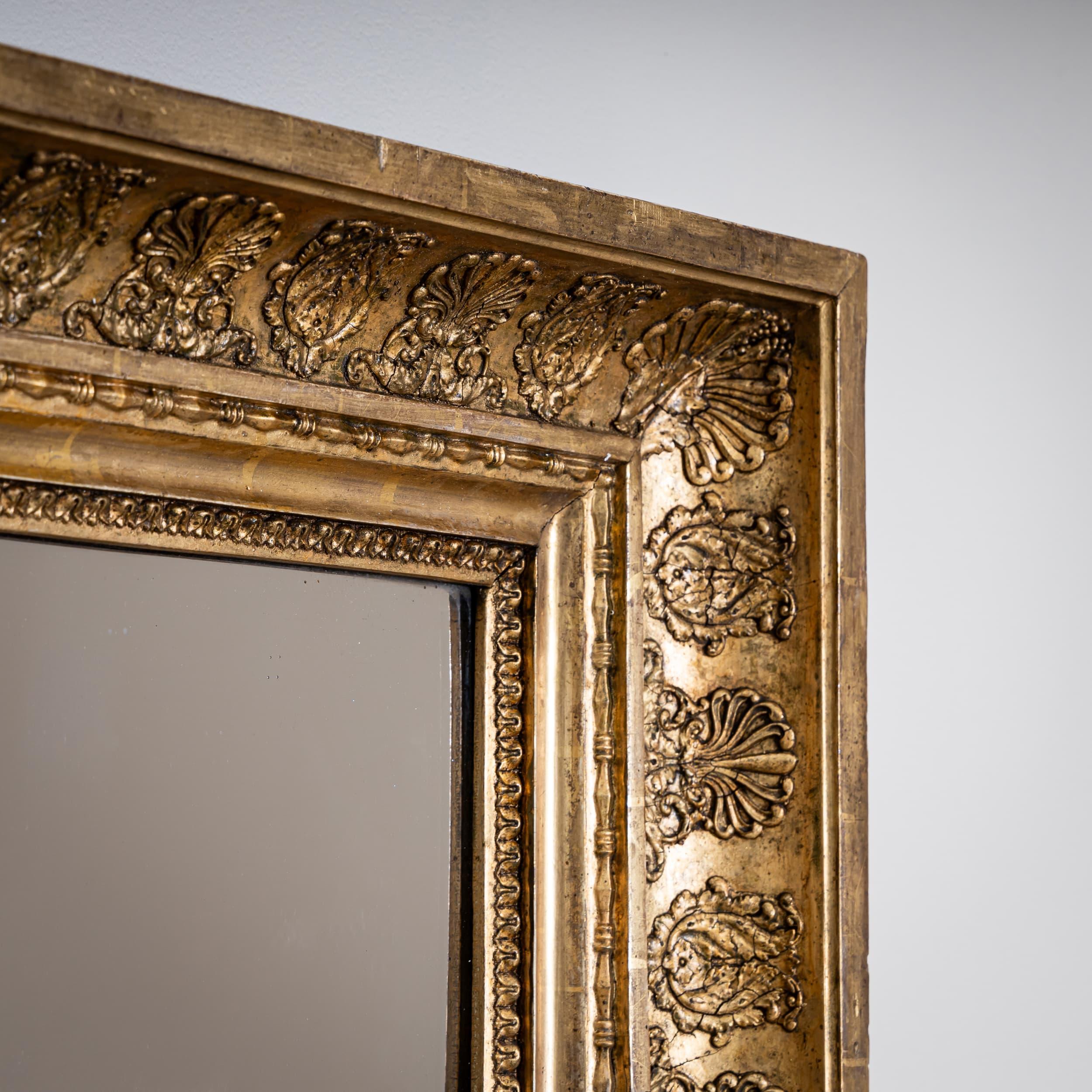 XIXe siècle Miroir Empire doré, début du 19e siècle en vente