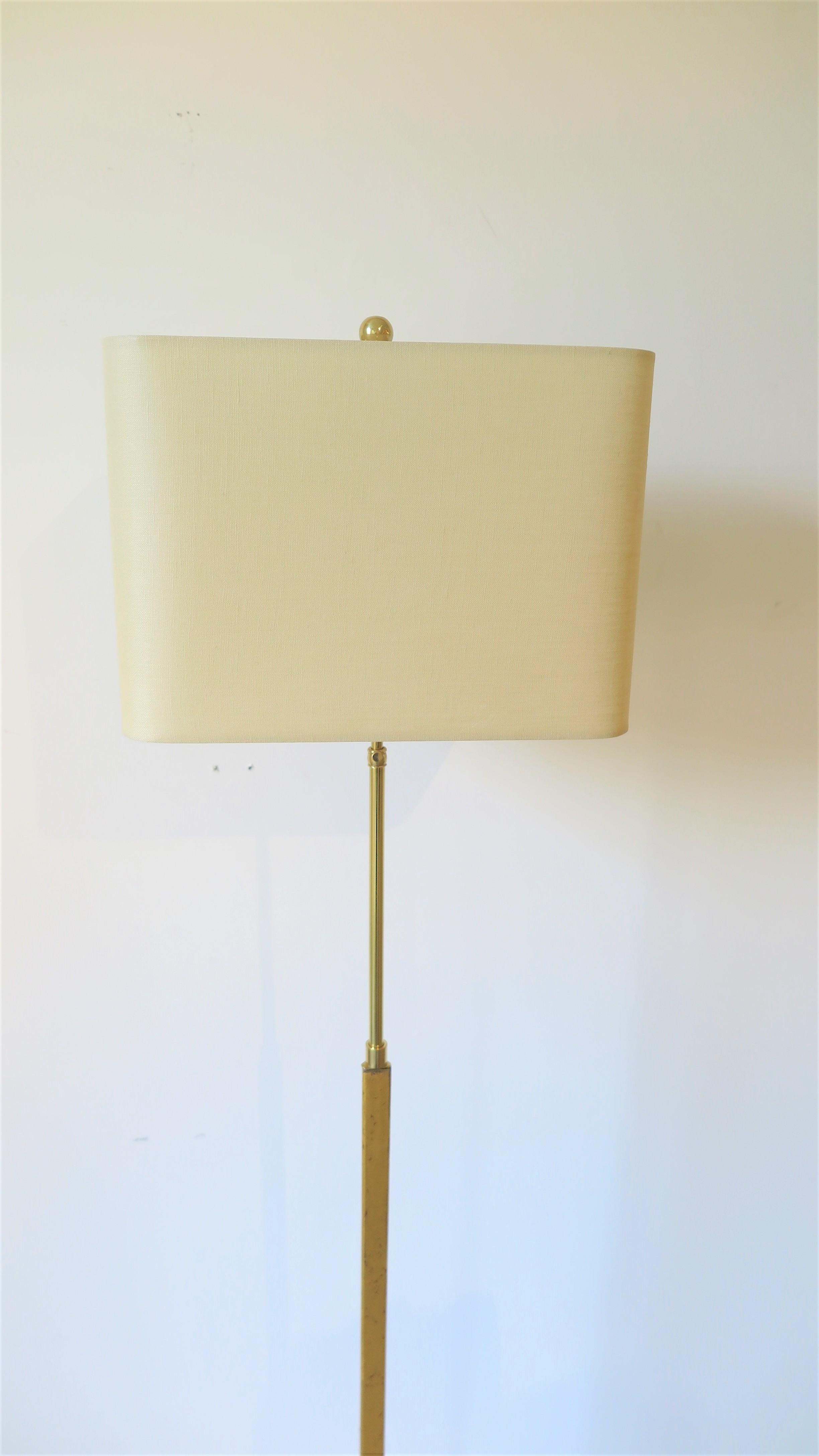 Gilded Floor Lamp Designed by Albert Hadley For Sale 1