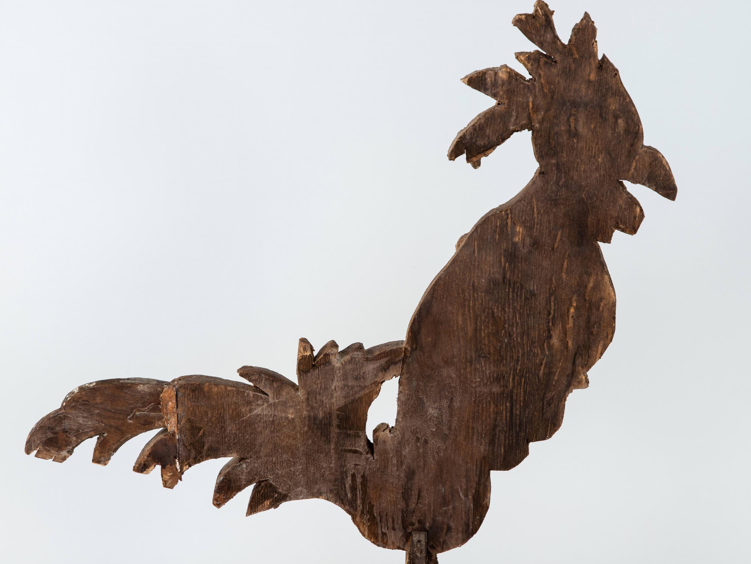 Contemporary Gilded Fragment Rooster For Sale