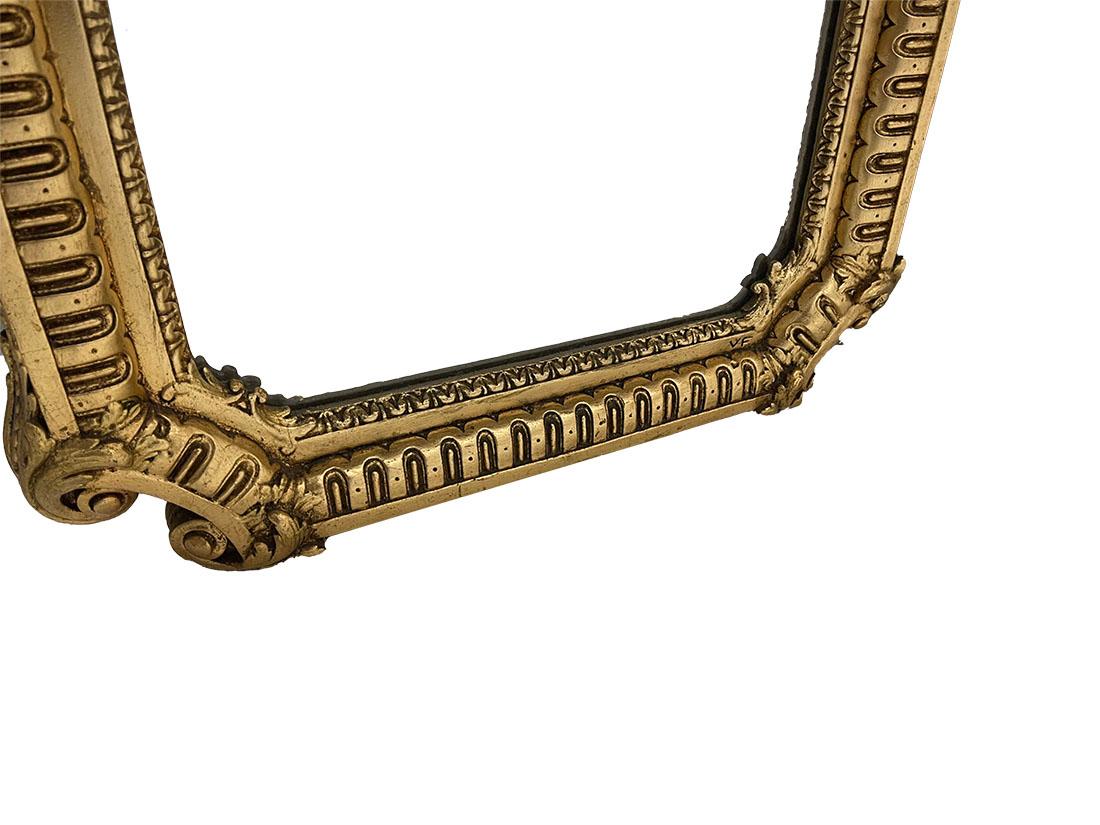 Giltwood Gilded Franklin Mint Mirror by Vicenzo Fancelli, 1986 For Sale