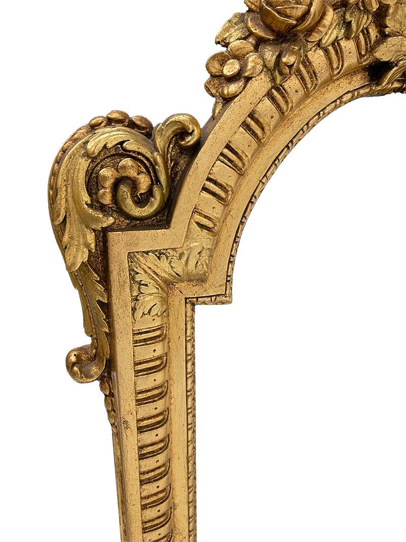 Gilded Franklin Mint Mirror by Vicenzo Fancelli, 1986 For Sale 1