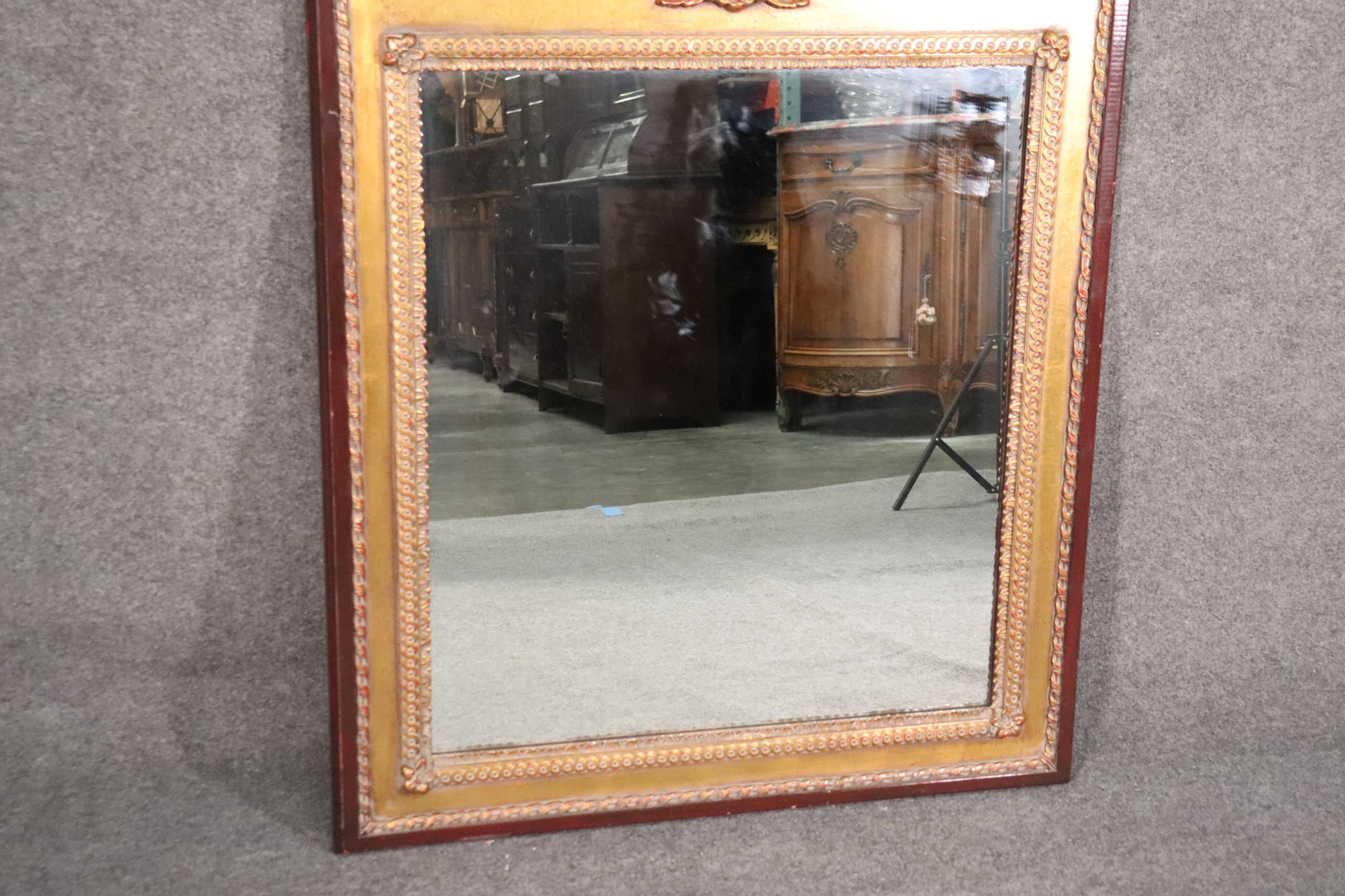 Mid-20th Century Gilded French Louis XV Wall Mirror