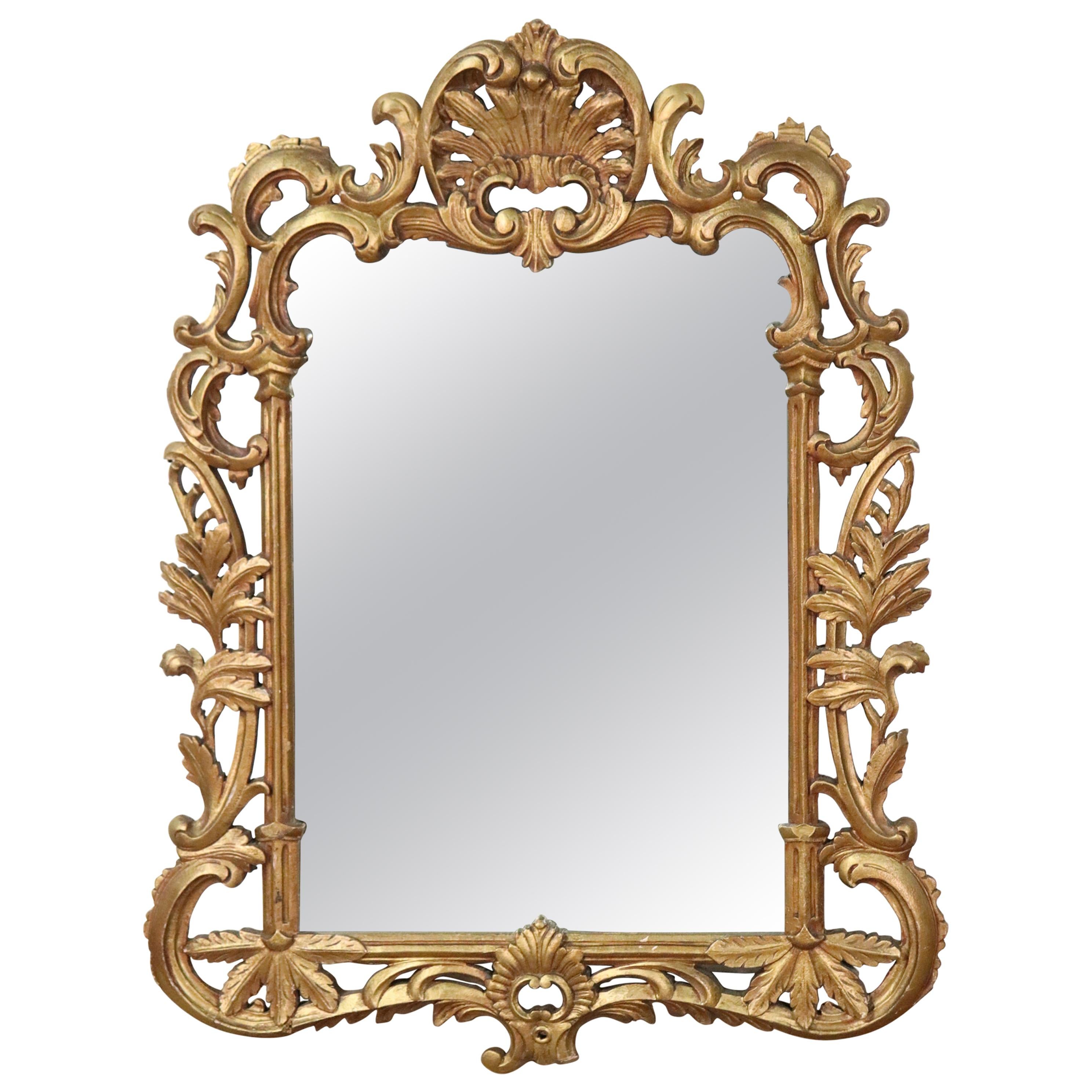 Gilded French Louis XV Wall Mirror