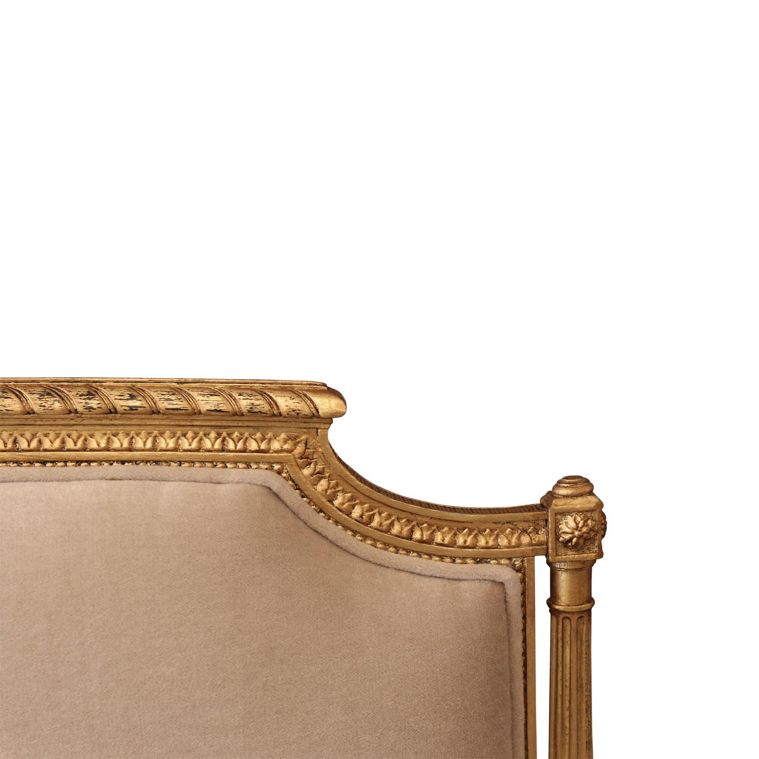 Louis XVI Gilded French Settee