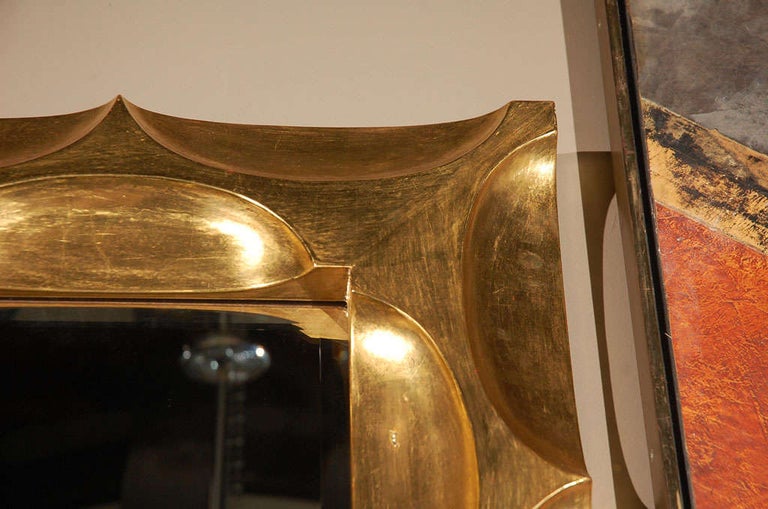 20th Century Gilded Honeycomb Mirror by Bryan Cox For Sale