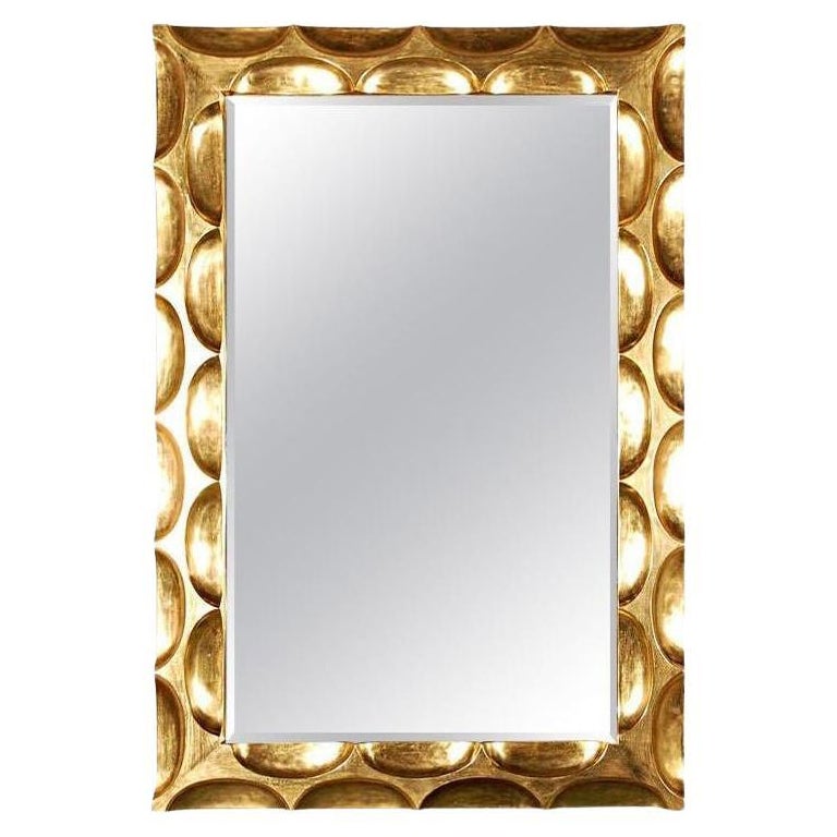 Miroir nid d'abeille doré par Bryan Cox en vente