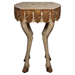 Gilded Hoof "Hoofy" Leg Side/End Table by Creel and Gow