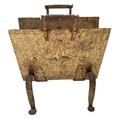 Gilded Iron Midcentury Magazine Stand