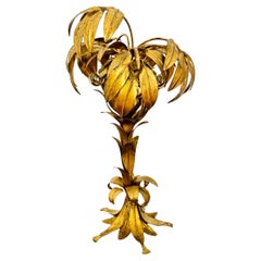 Lampada da tavolo dorata Hollywood Regency di Hans Kögl