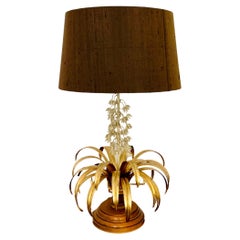 Vintage Gilded Italian Hollywood Regency Table Lamp by Hans Kögl