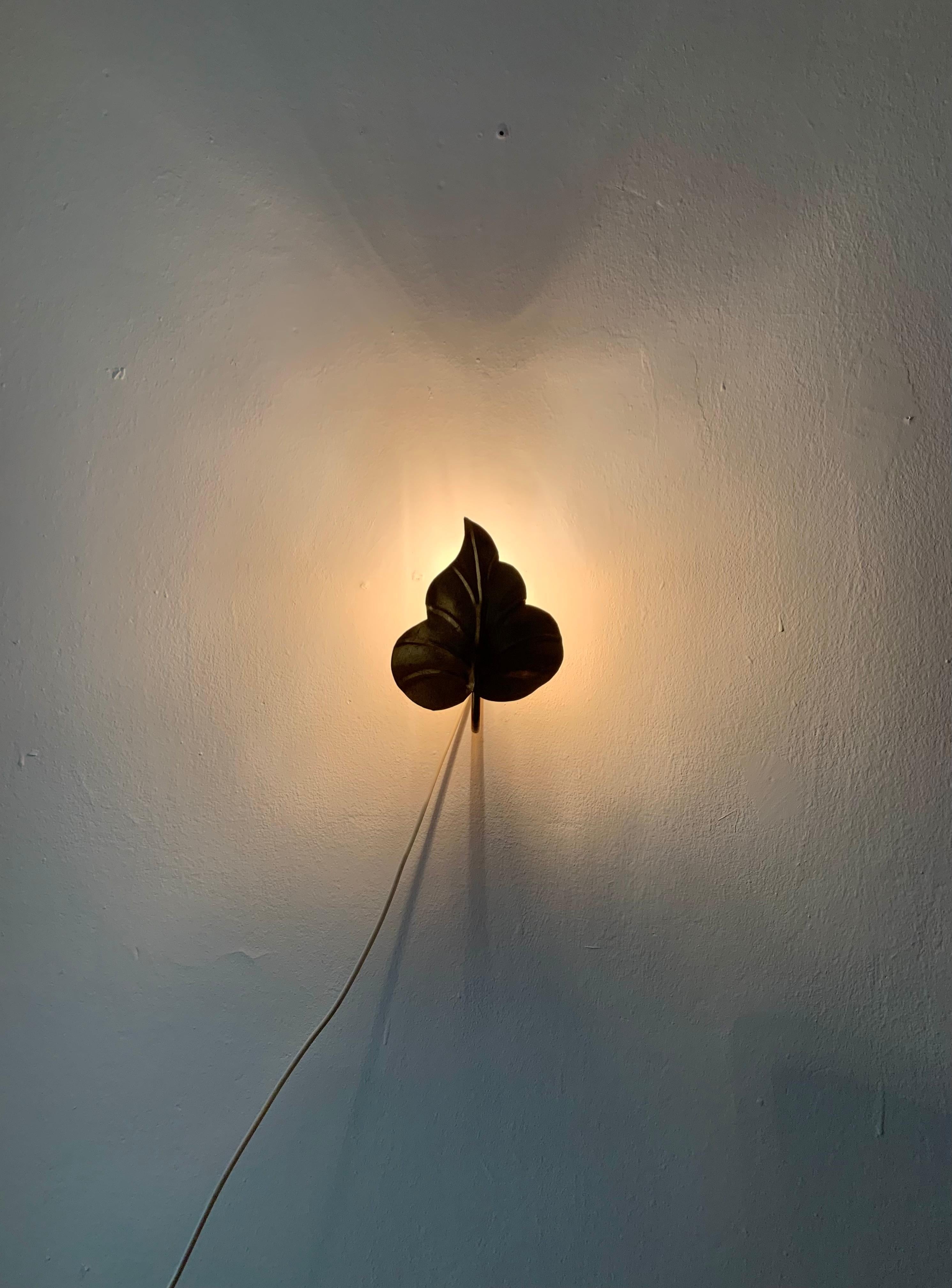 Gilded Italian Metal Wall Lamp by Hans Kögl 2