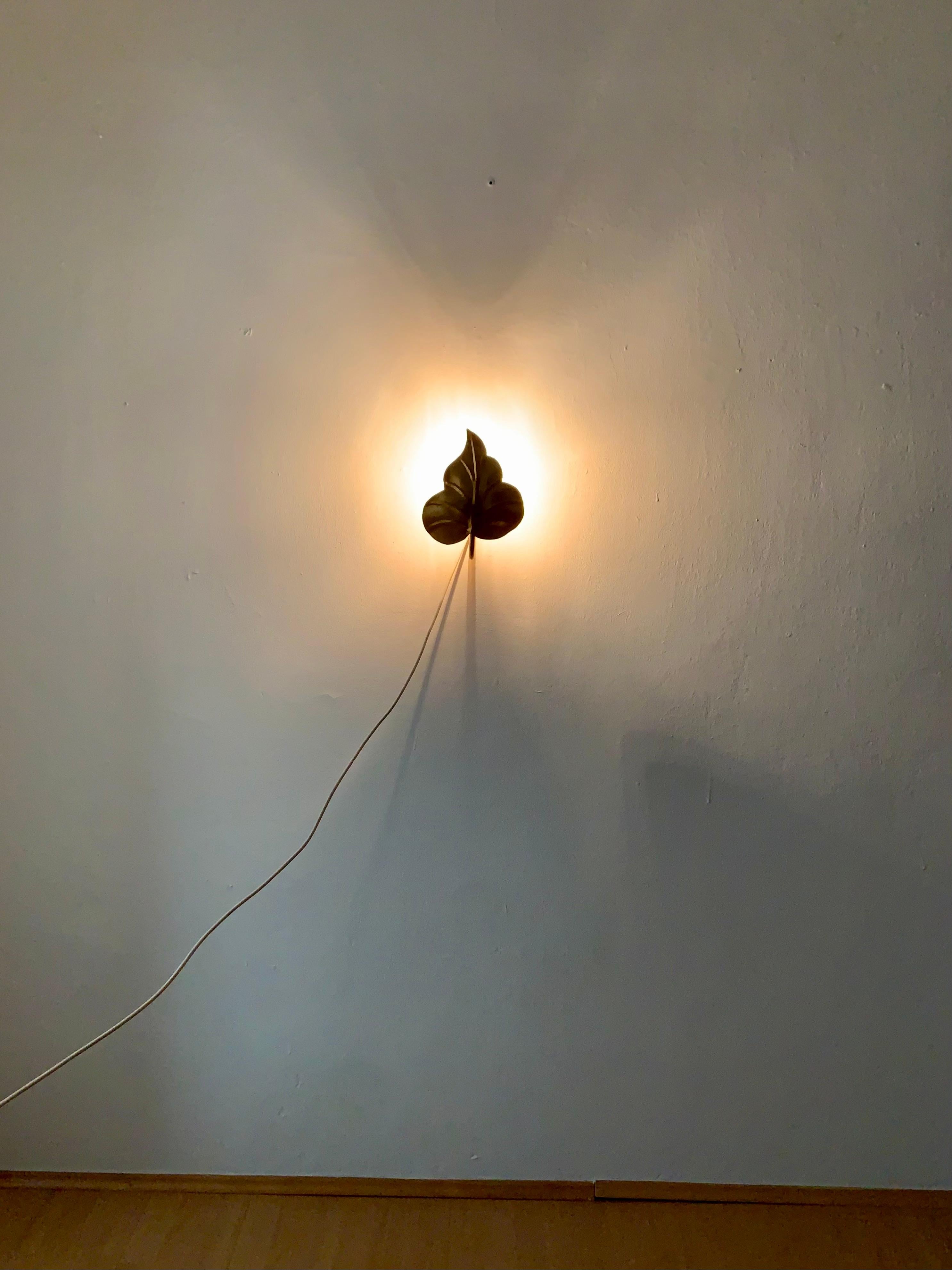 Gilded Italian Metal Wall Lamp by Hans Kögl 3