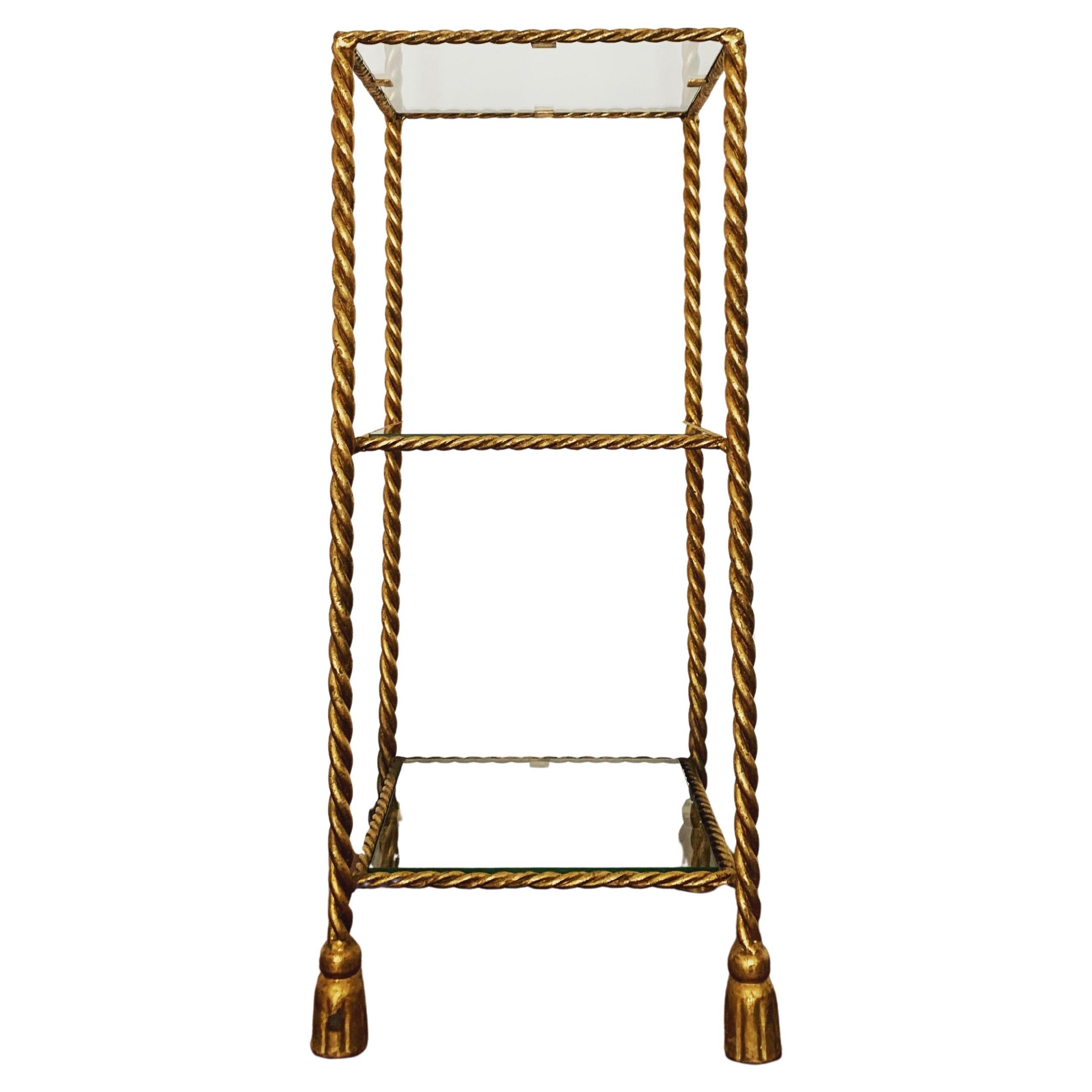 Vergoldetes italienisches Regal