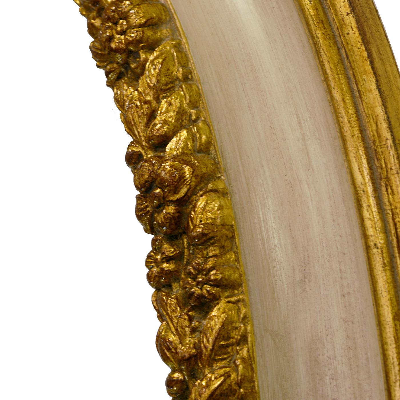 Italian Gilded Ivory Mirror
