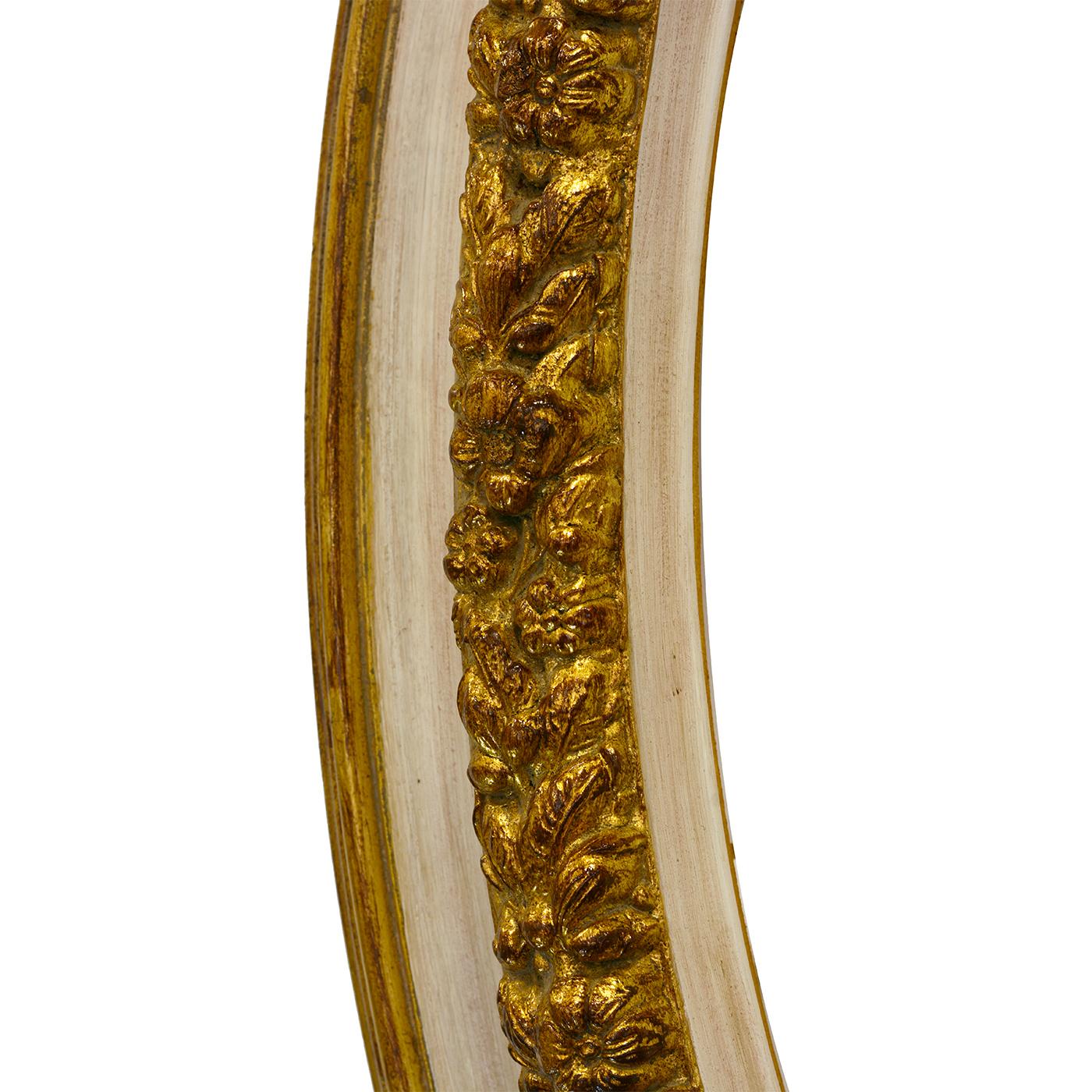 Gilded Ivory Mirror In New Condition In Milan, IT