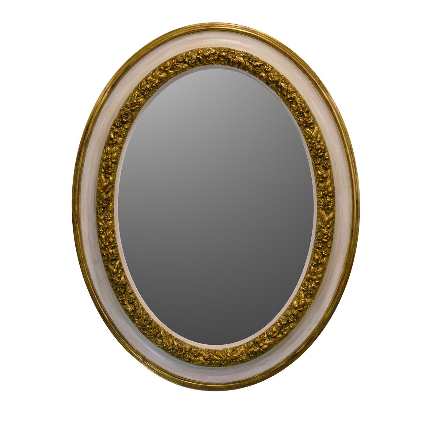 Gilded Ivory Mirror