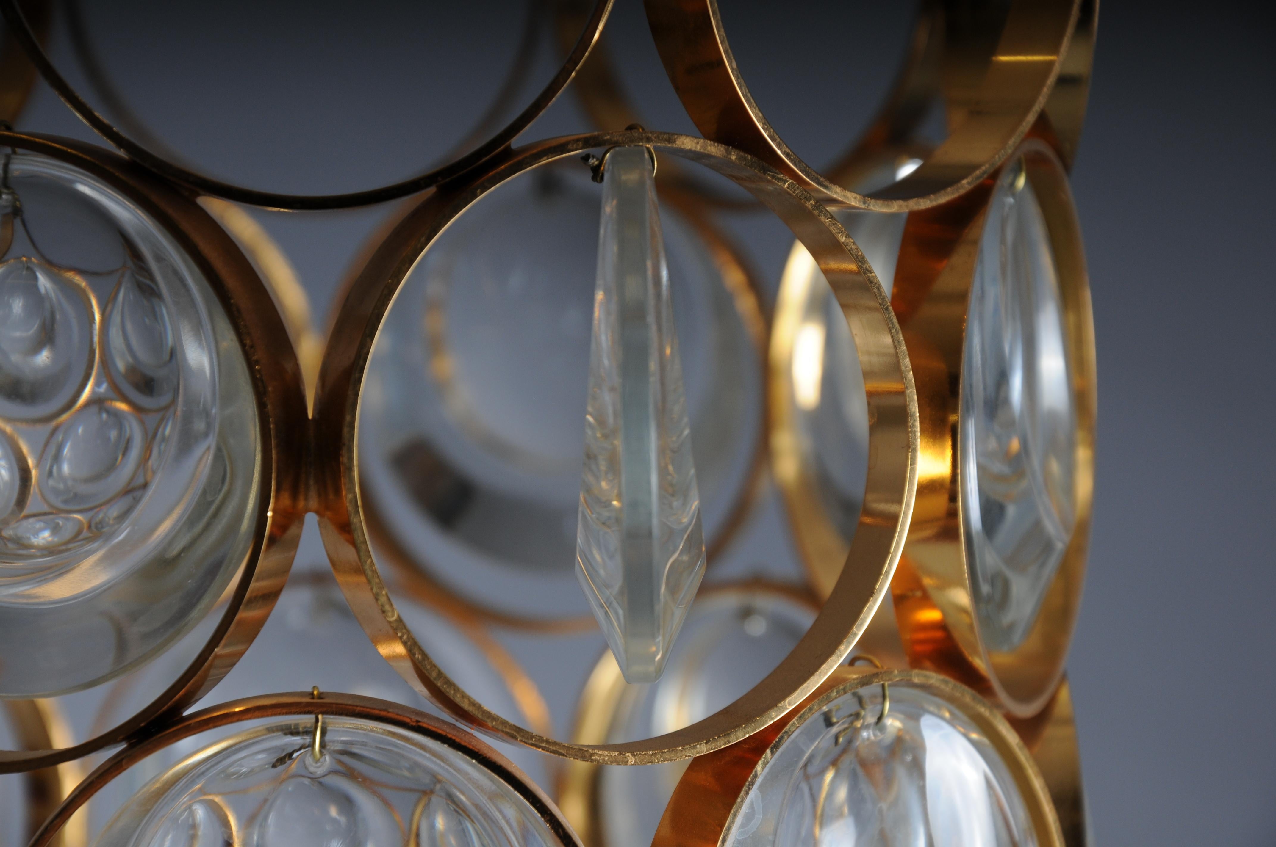 Lampadaire en Jewel doré dans le style de Sciolari, attribué à Palwa, Allemagne en vente 2