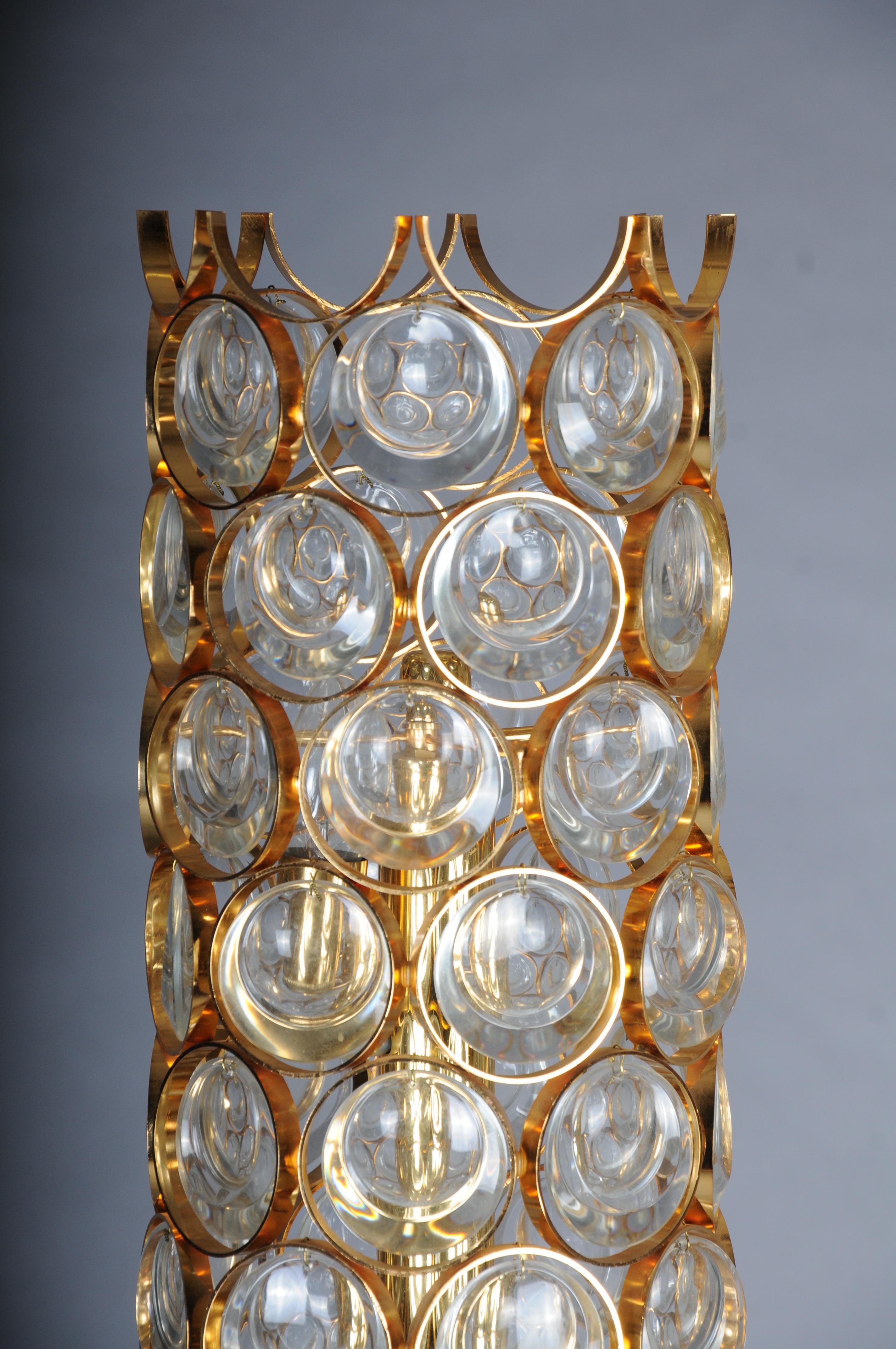 Allemand Lampadaire en Jewel doré dans le style de Sciolari, attribué à Palwa, Allemagne en vente
