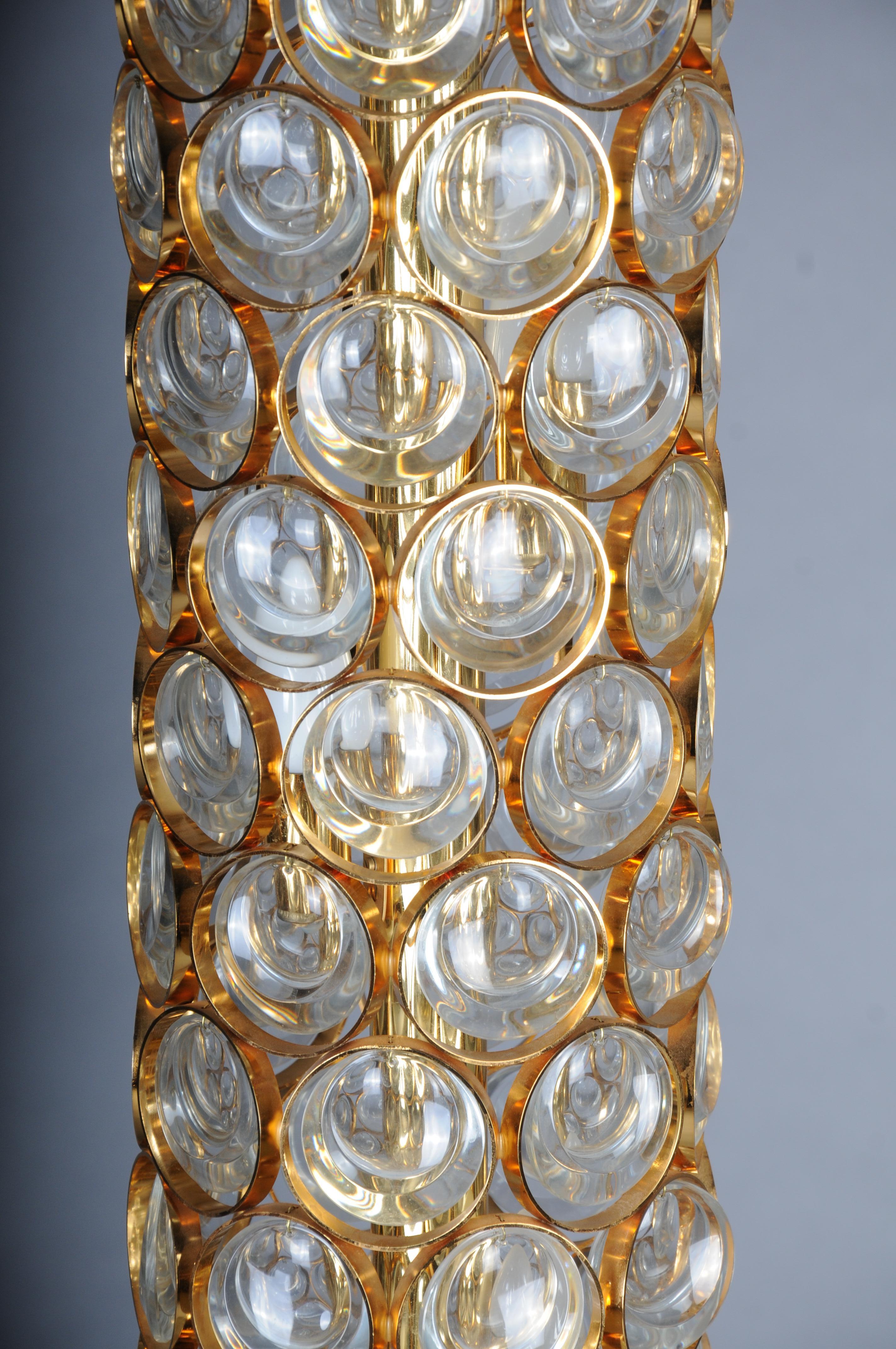 Doré Lampadaire en Jewel doré dans le style de Sciolari, attribué à Palwa, Allemagne en vente