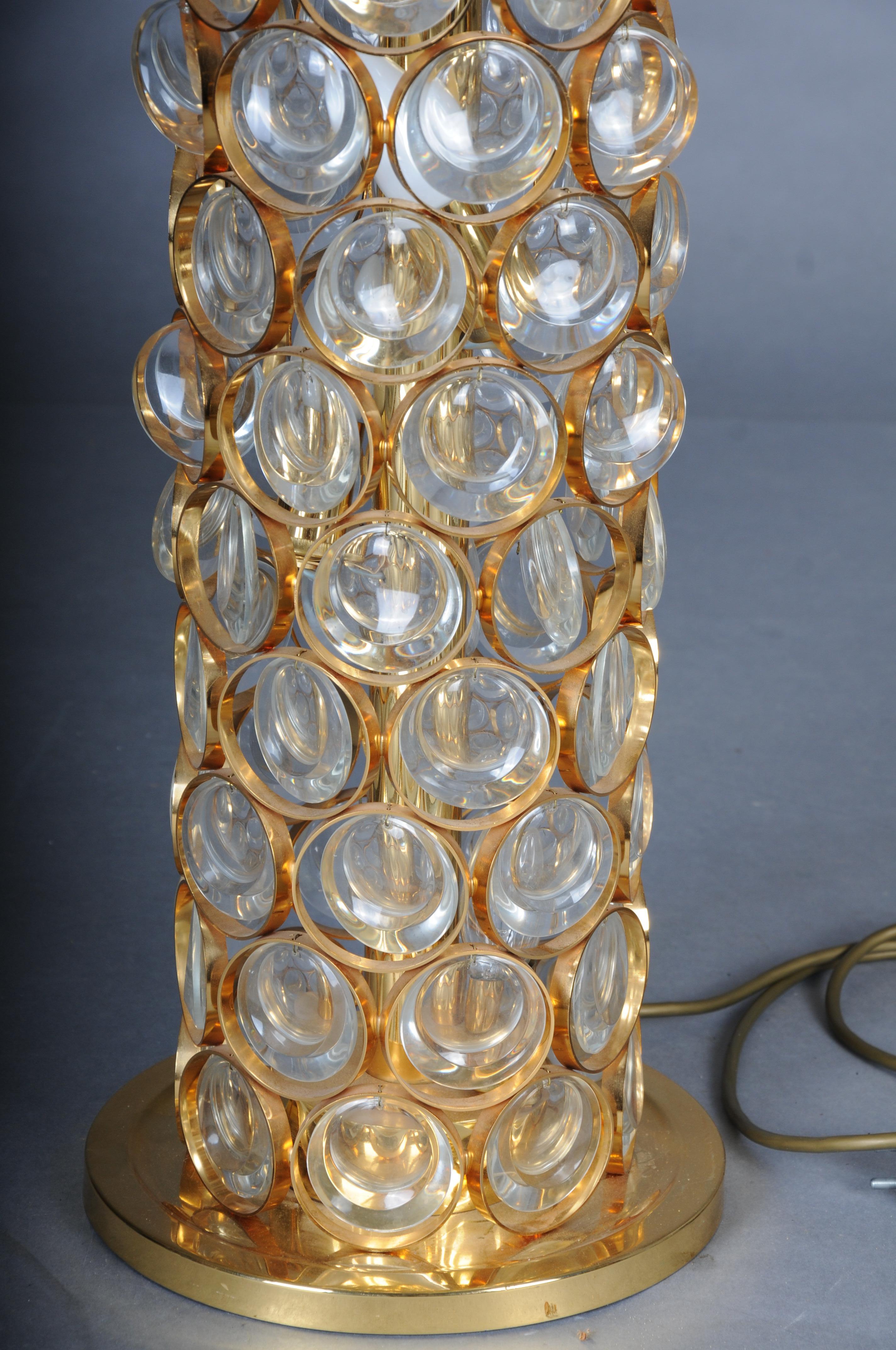 Milieu du XXe siècle Lampadaire en Jewel doré dans le style de Sciolari, attribué à Palwa, Allemagne en vente