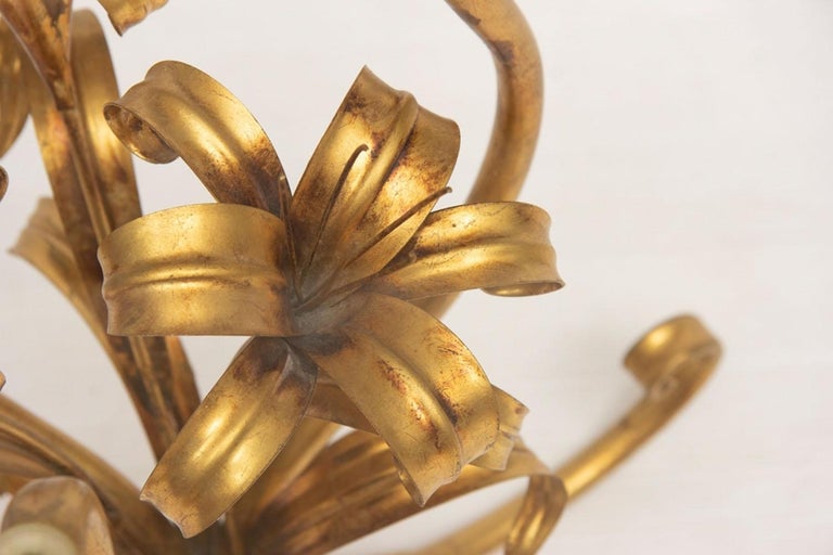 Gilded Lilly Side Table by Hans Kogl at 1stDibs