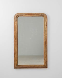 Gilded Louis Philippe Wall Mirror, Wood and Glass, France, 1880-1889