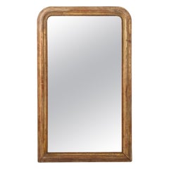 Gilded Louis Philippe Wall Mirror, Wood and Glass, France, 1880-1889