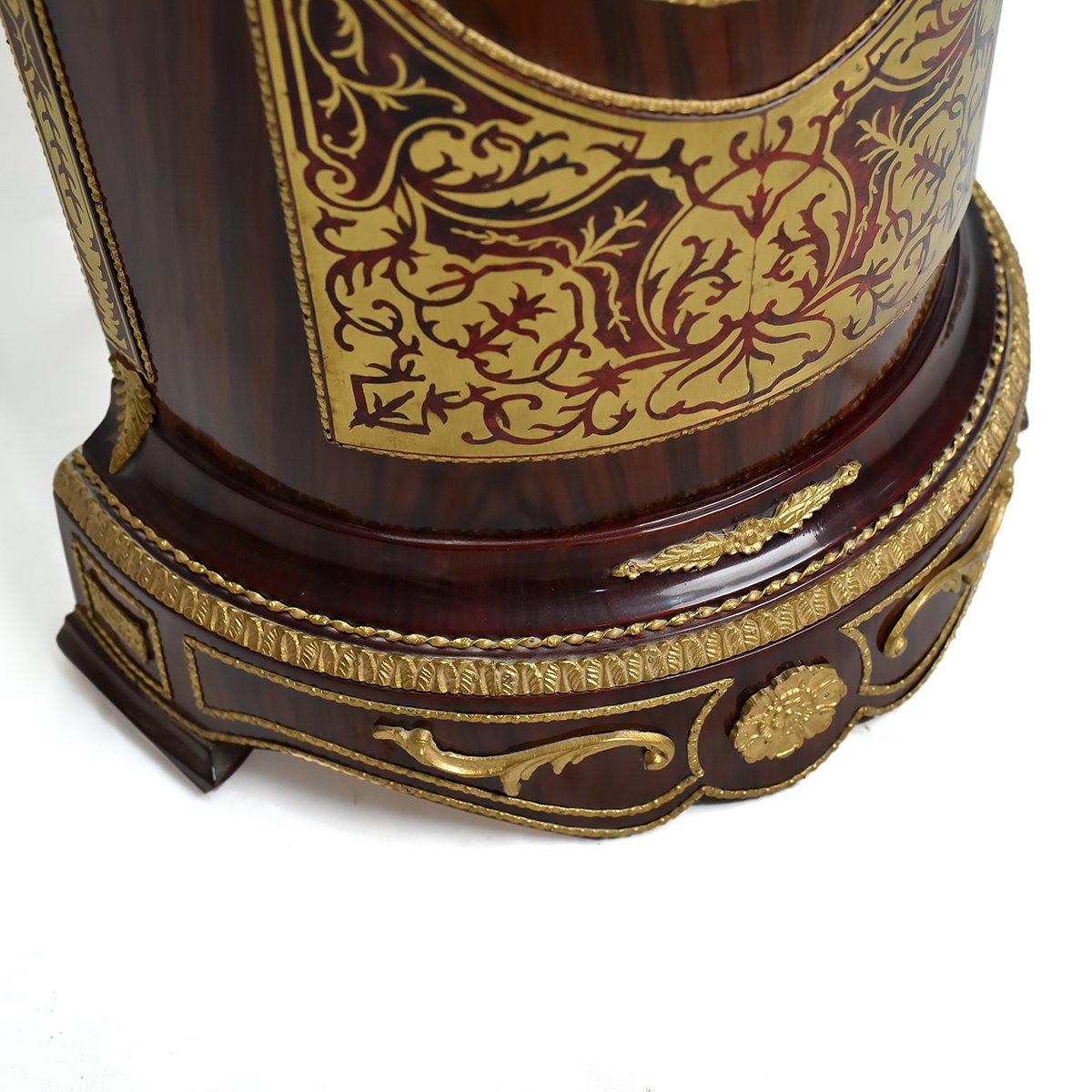 Gilded Louis XV Style Boulle Pedestal '2 Set', 20th Century For Sale 1