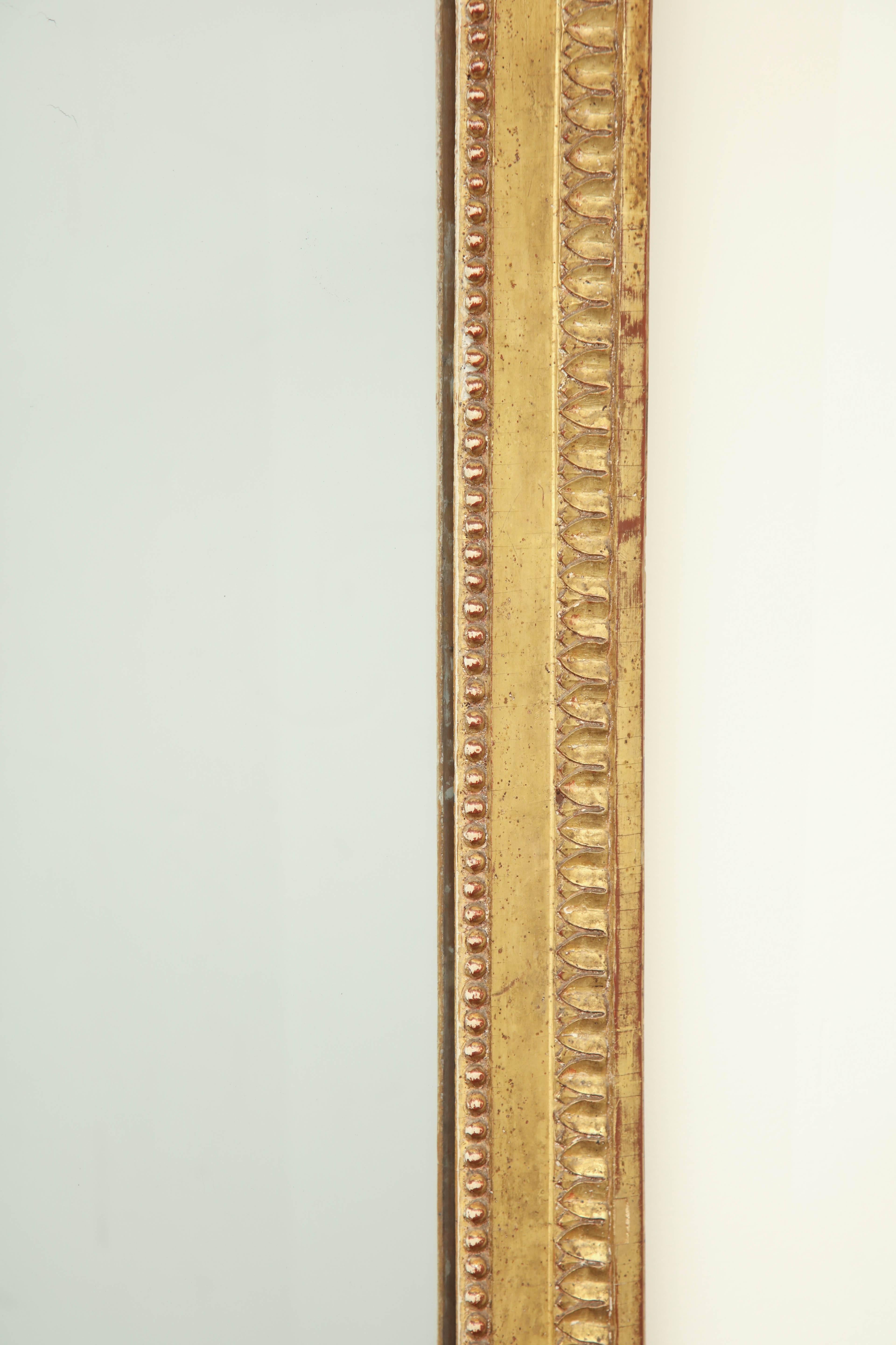 Giltwood Gilded Louis XVI Mirror, circa 1780